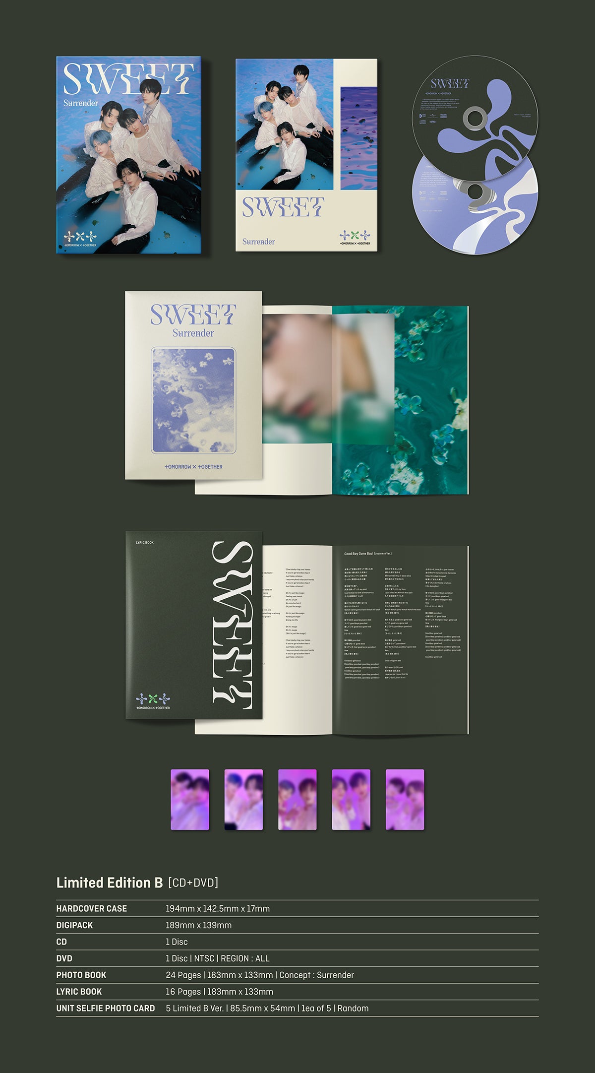 TOMORROW X TOGETHER - SWEET (Limited Edition B) - CD + Goodies