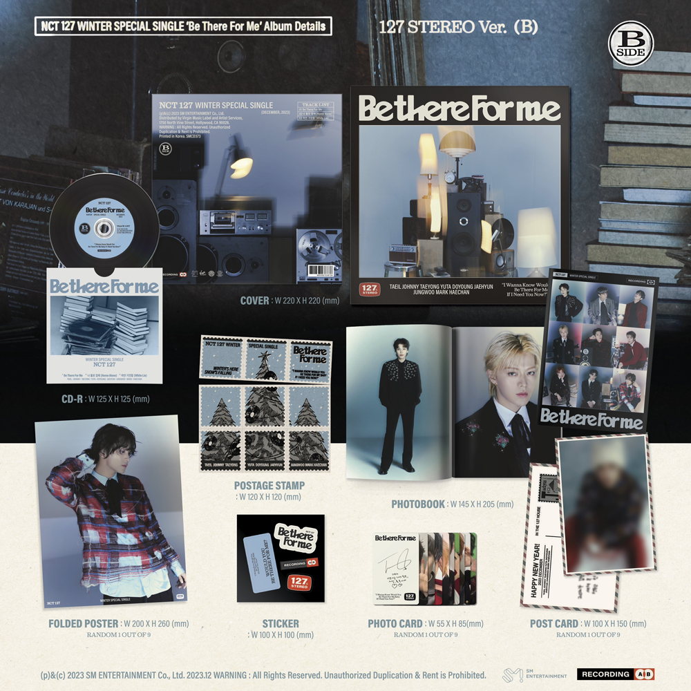 NCT 127 - Winter Special Single ‘Be There For Me’ (127 Stereo Ver.) - CD + Goodies