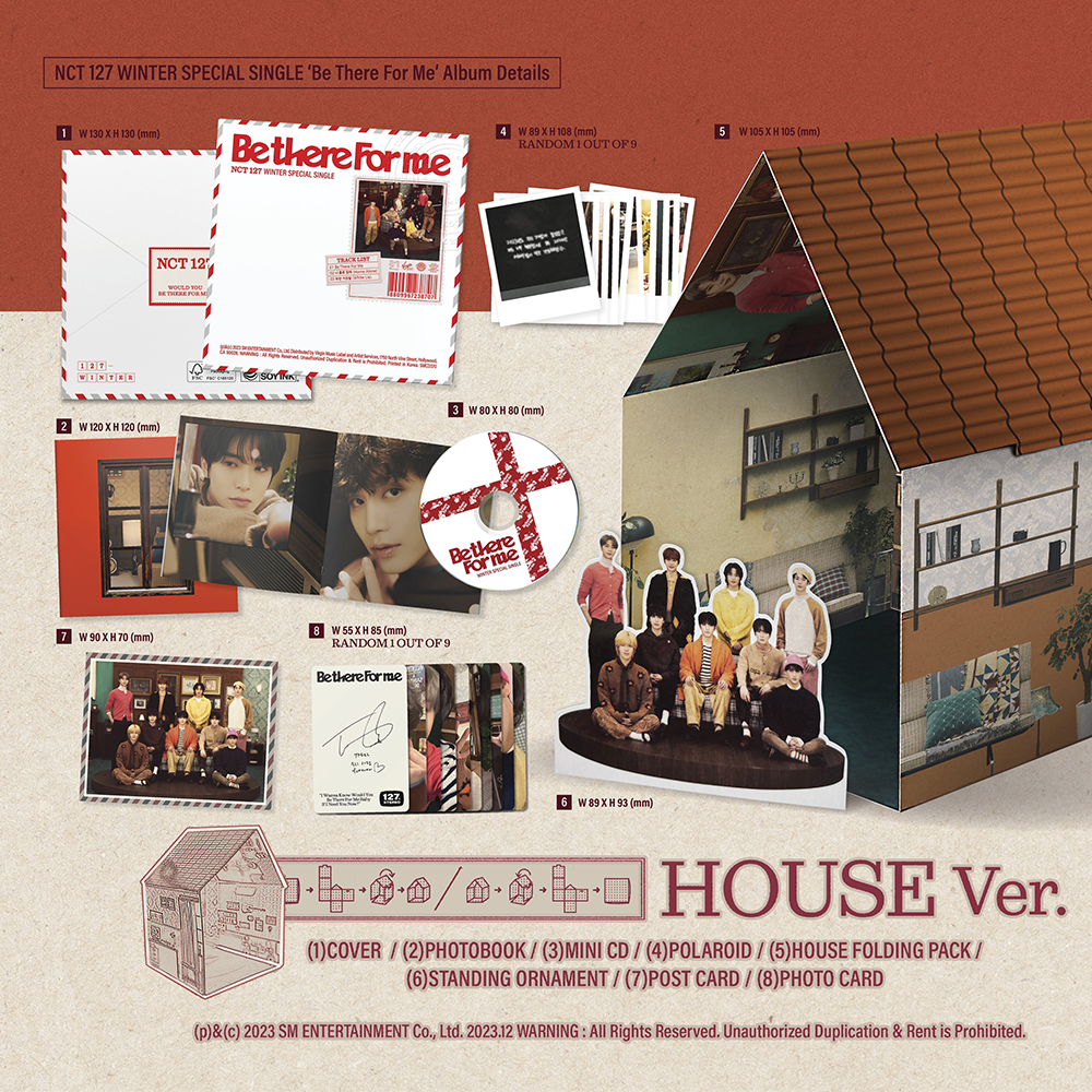 NCT 127 - Winter Special Single ‘Be There For Me’ (House Ver.) - CD + Goodies