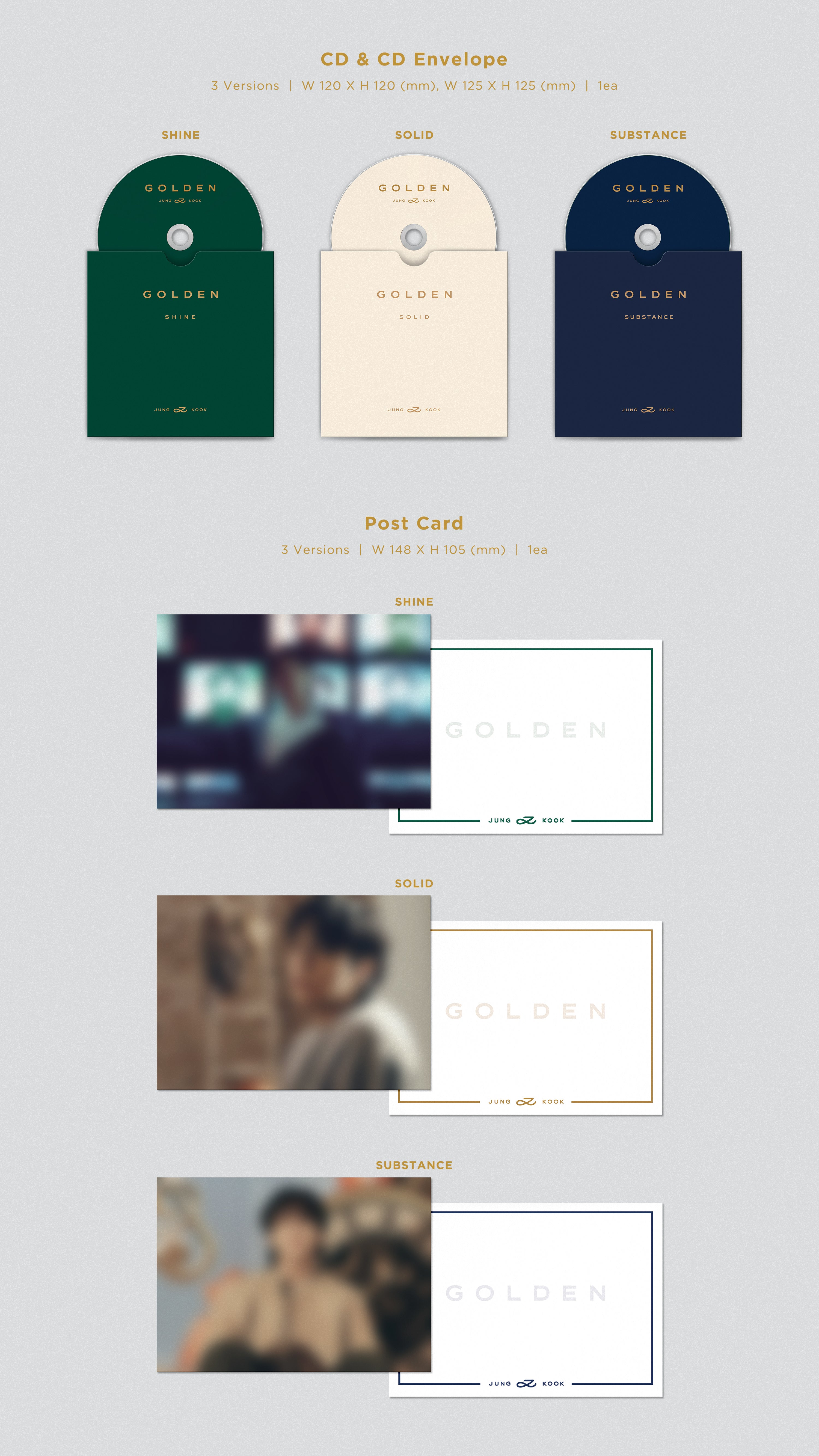 Jung Kook (BTS)- Golden : Substance - CD + Goodies