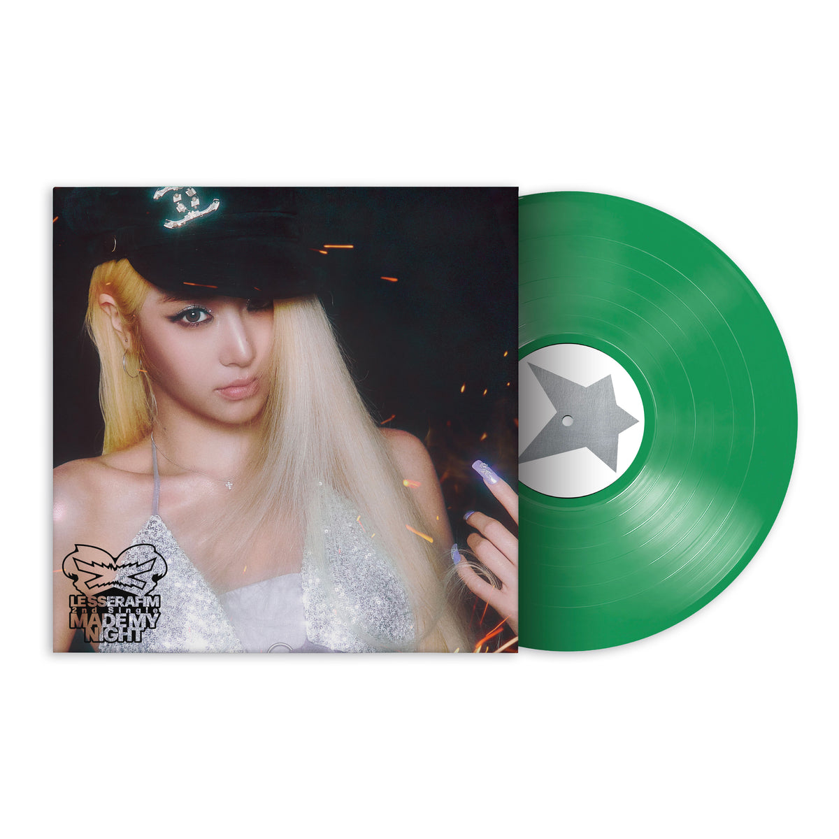 LE SSERAFIM - 2nd Single Album 'Made My Night' Vinyl (SPRING GREEN ver.)