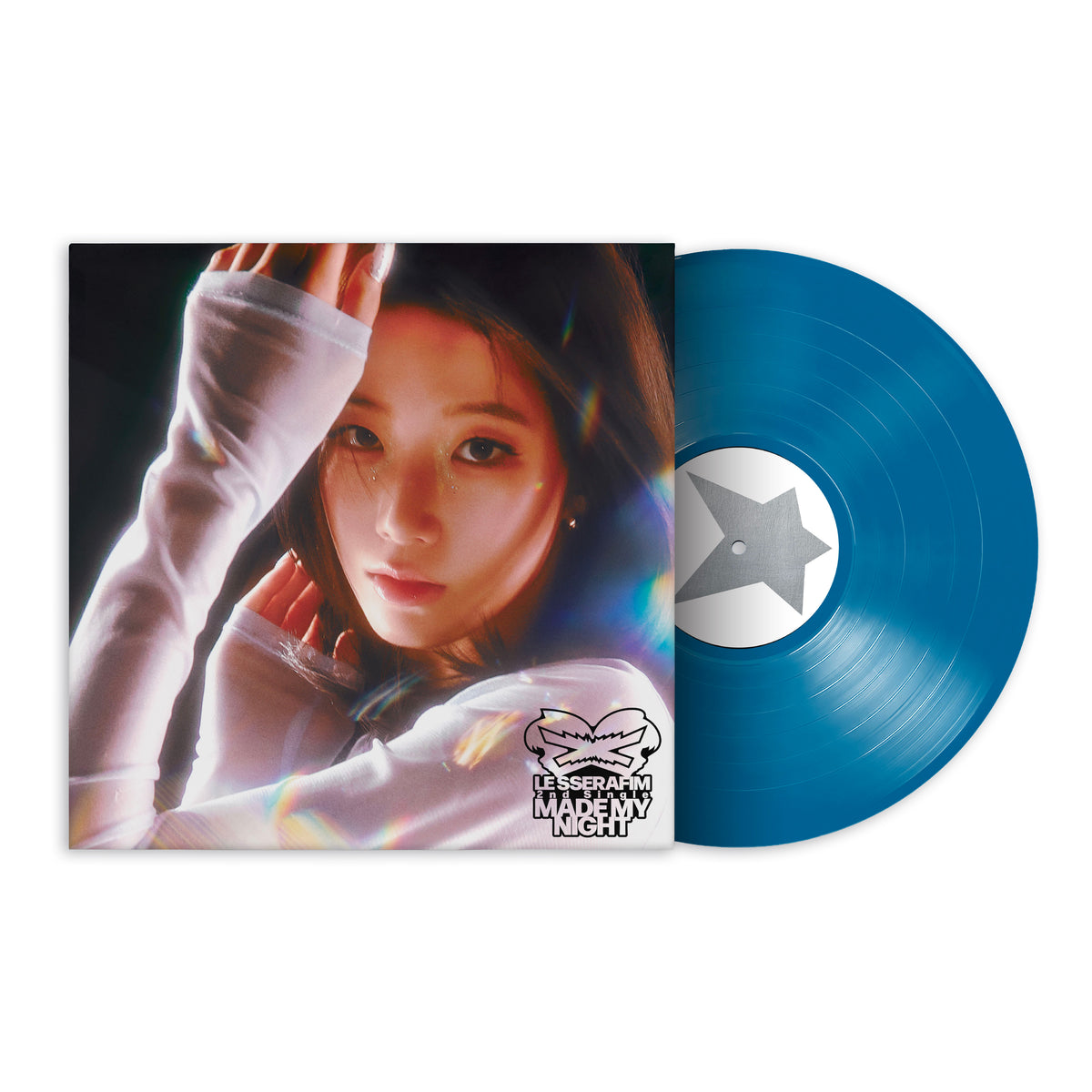 LE SSERAFIM - 2nd Single Album 'Made My Night' Vinyl (SKY BLUE ver.)