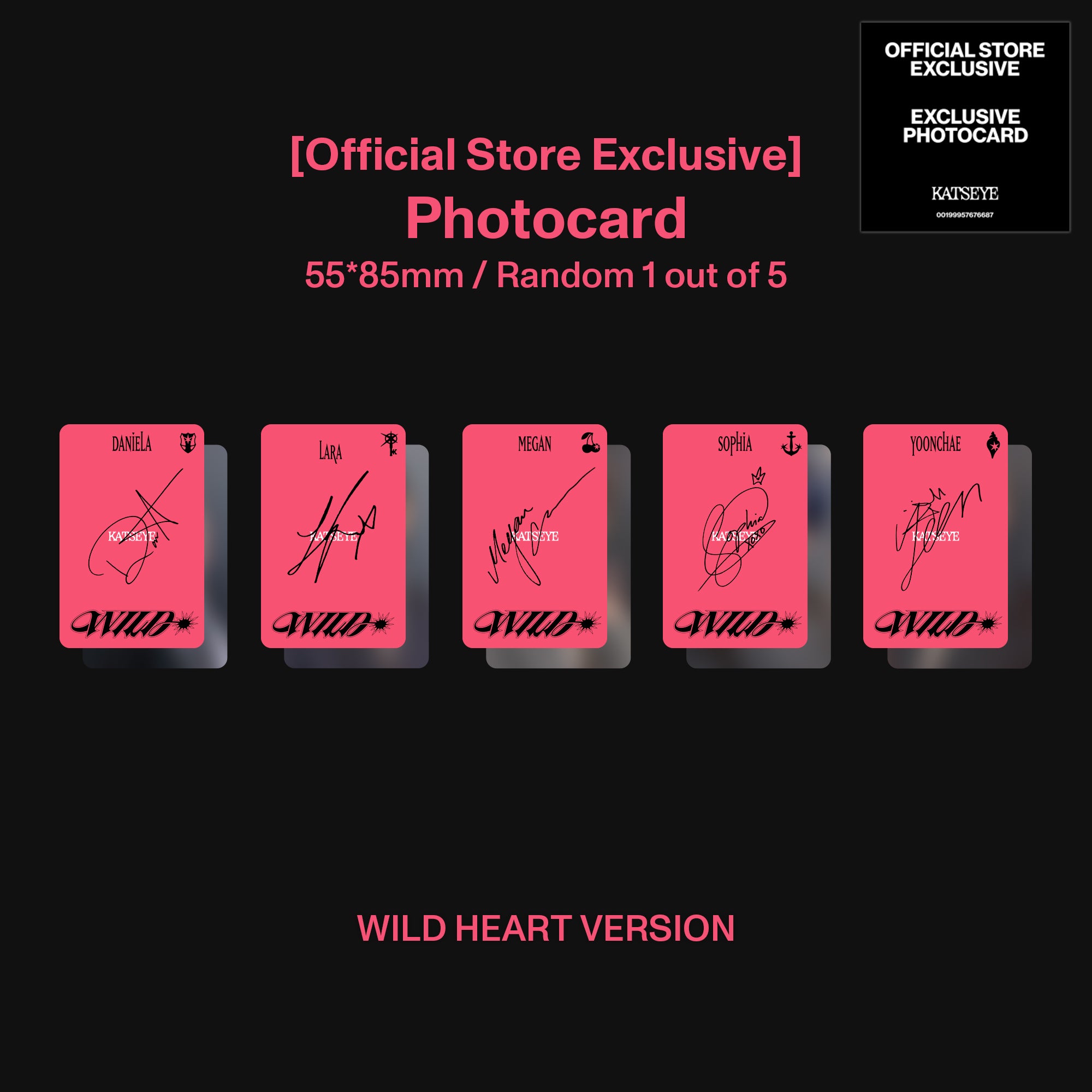 KATSEYE - WILD - Wild heart ver. - CD Exclusivité store
