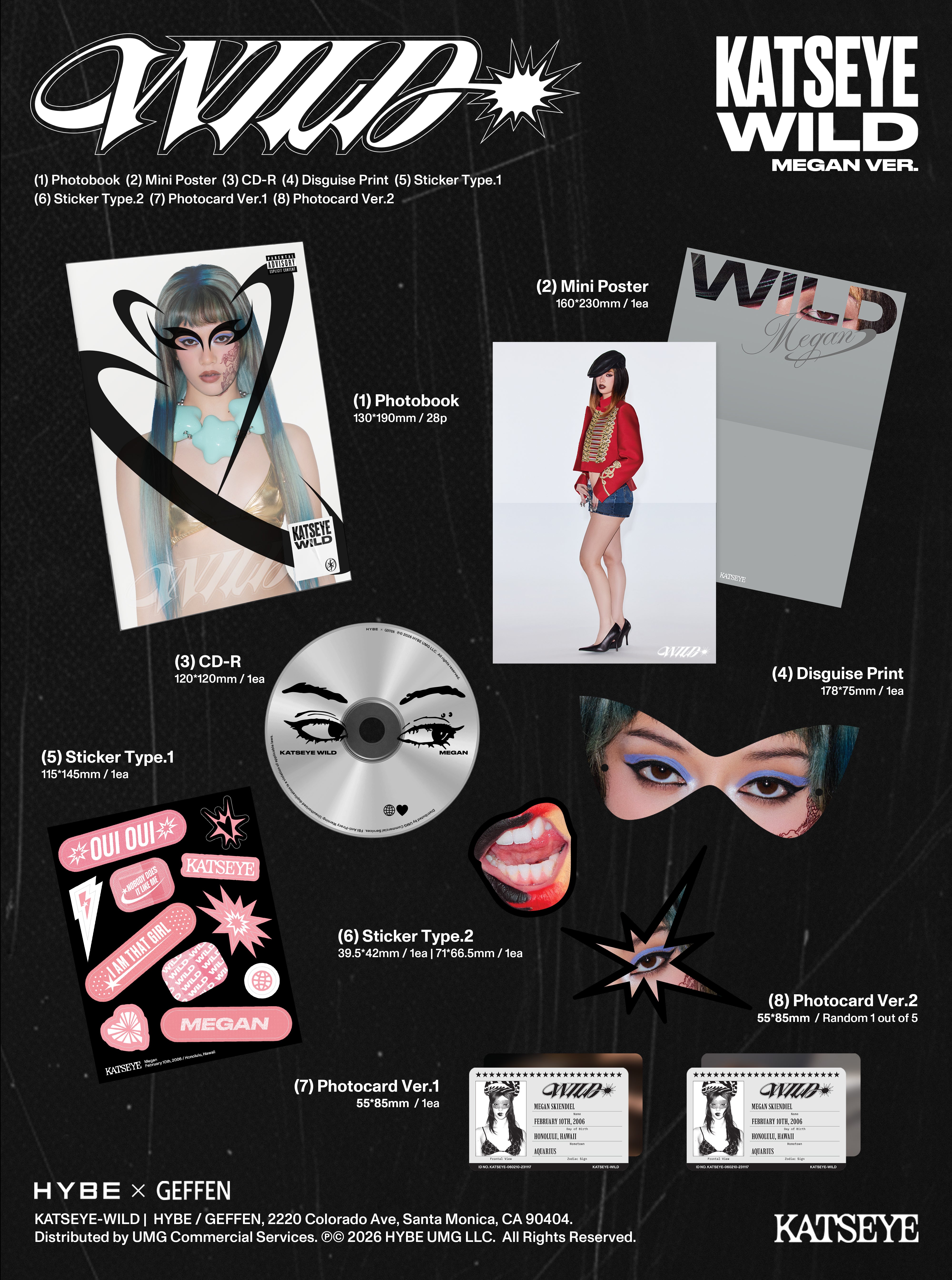KATSEYE - WILD (Megan ver.) - CD