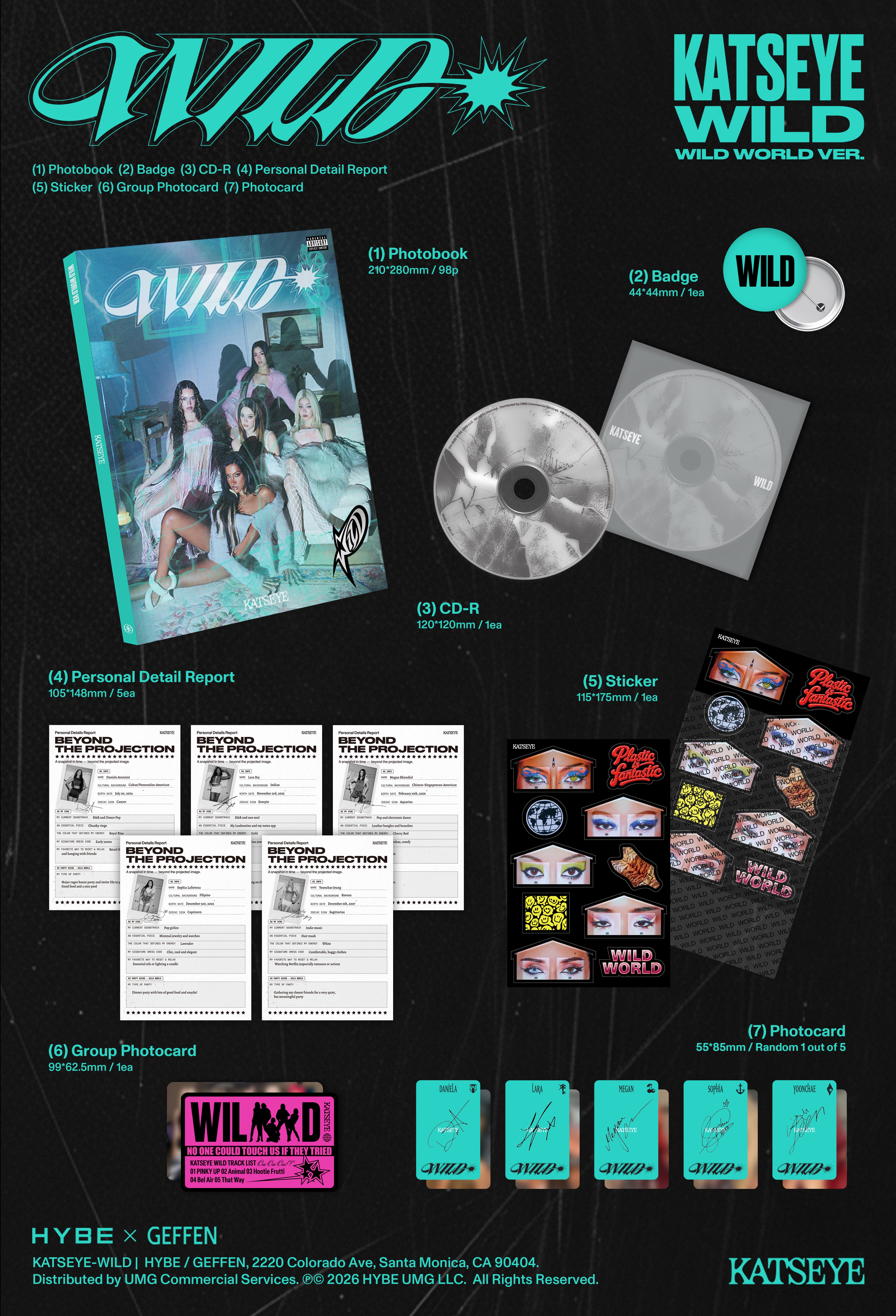 KATSEYE - WILD - Wild world ver. - CD Exclusivité store