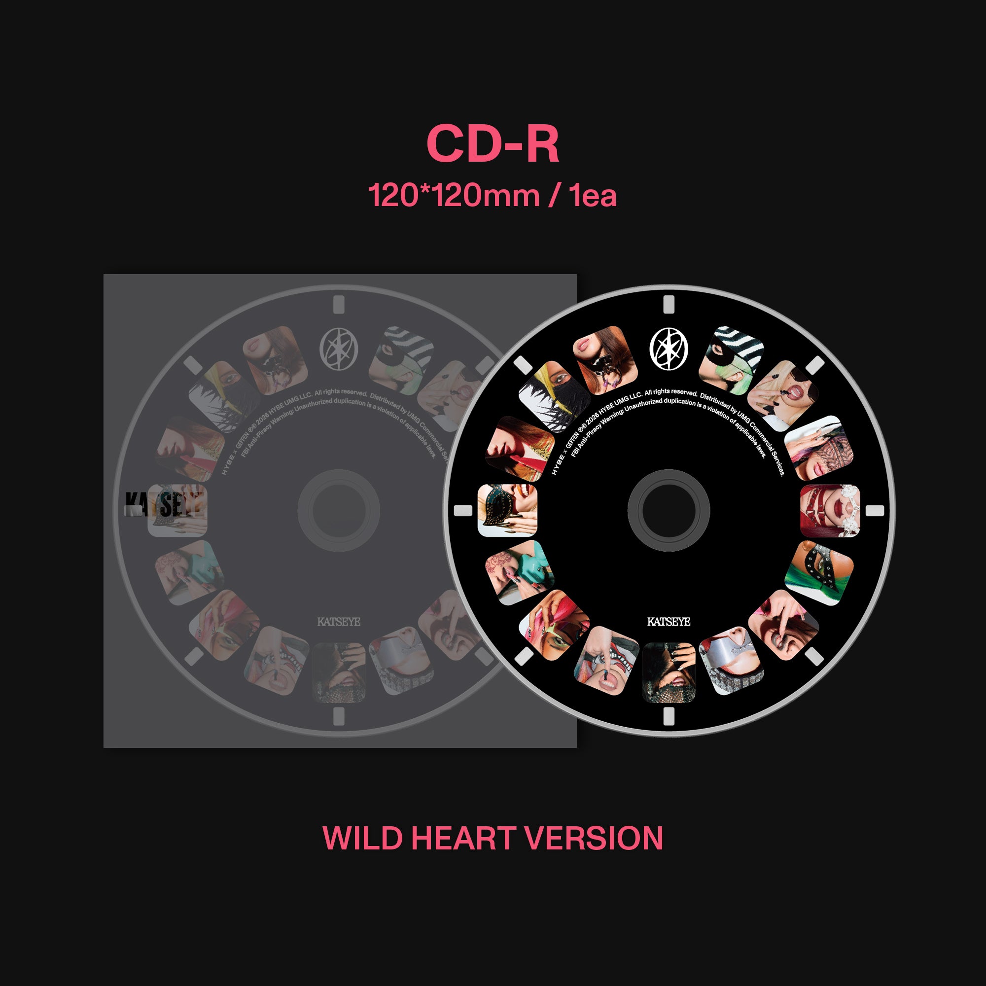 KATSEYE - WILD - Wild heart ver. - CD + Artcard dédicacée