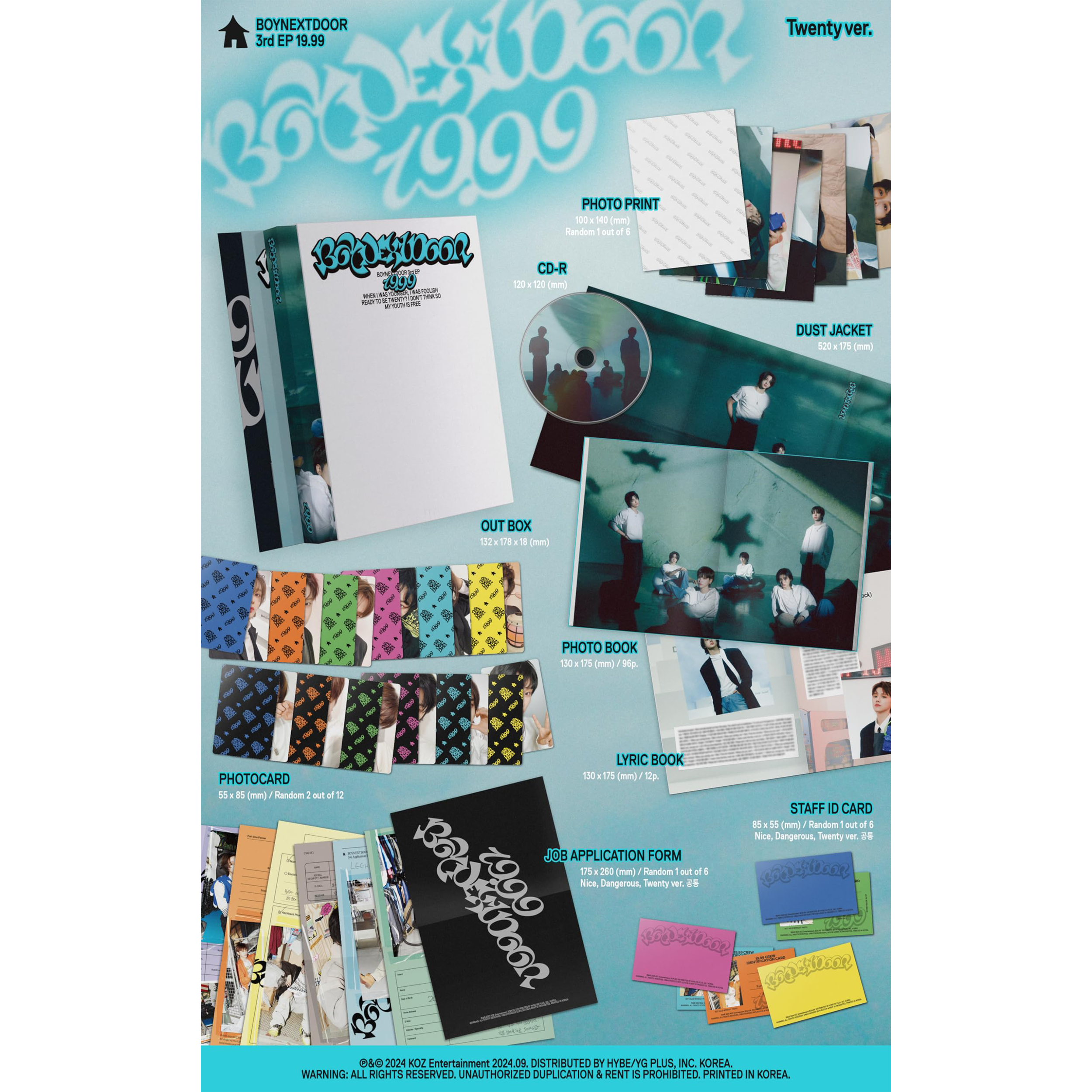 BOYNEXTDOOR - 19.99 (Twenty Ver.)