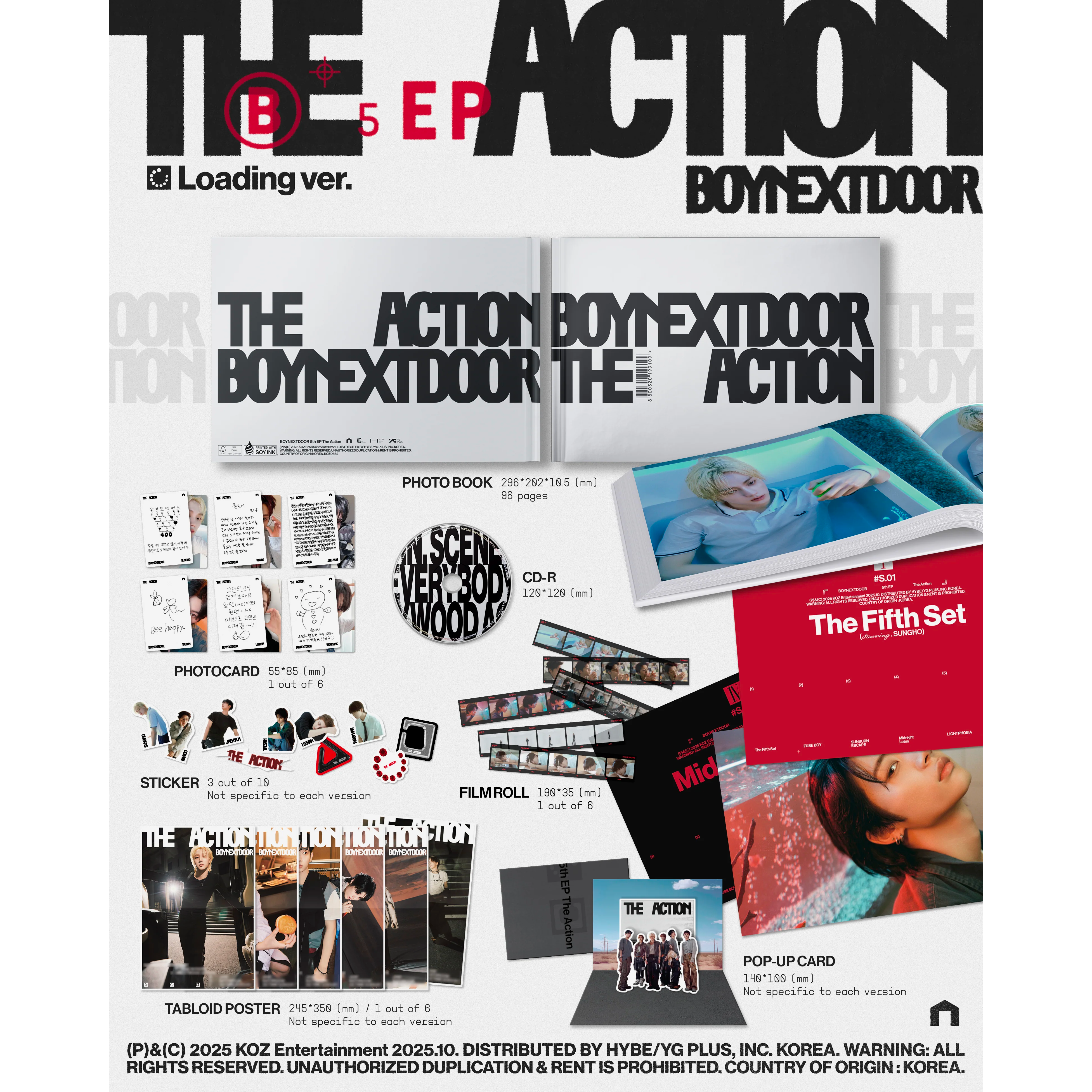 BOYNEXTDOOR - 5th EP [The Action] (Loading ver.)