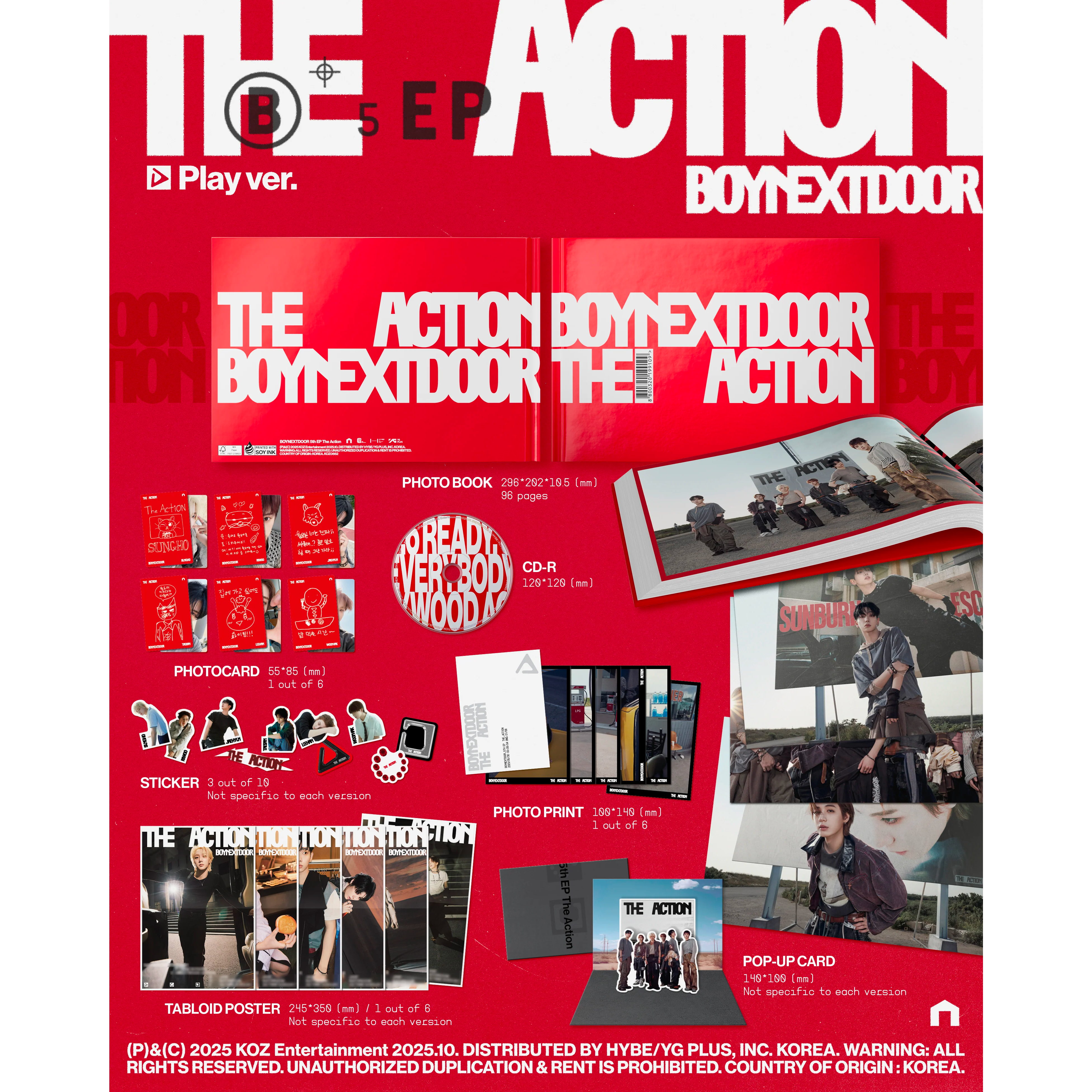 BOYNEXTDOOR - 5th EP [The Action] (Play ver.)