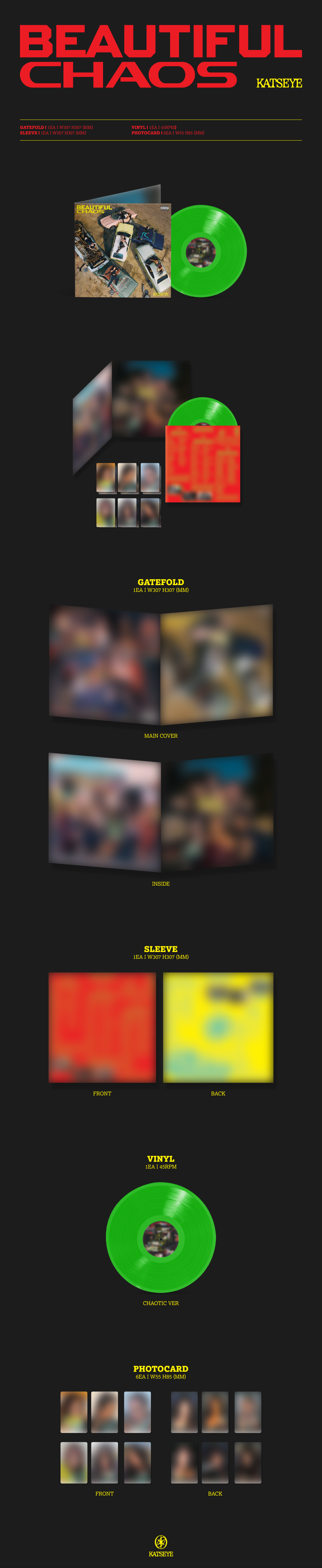 KATSEYE - Beautiful Chaos - Vinyle standard