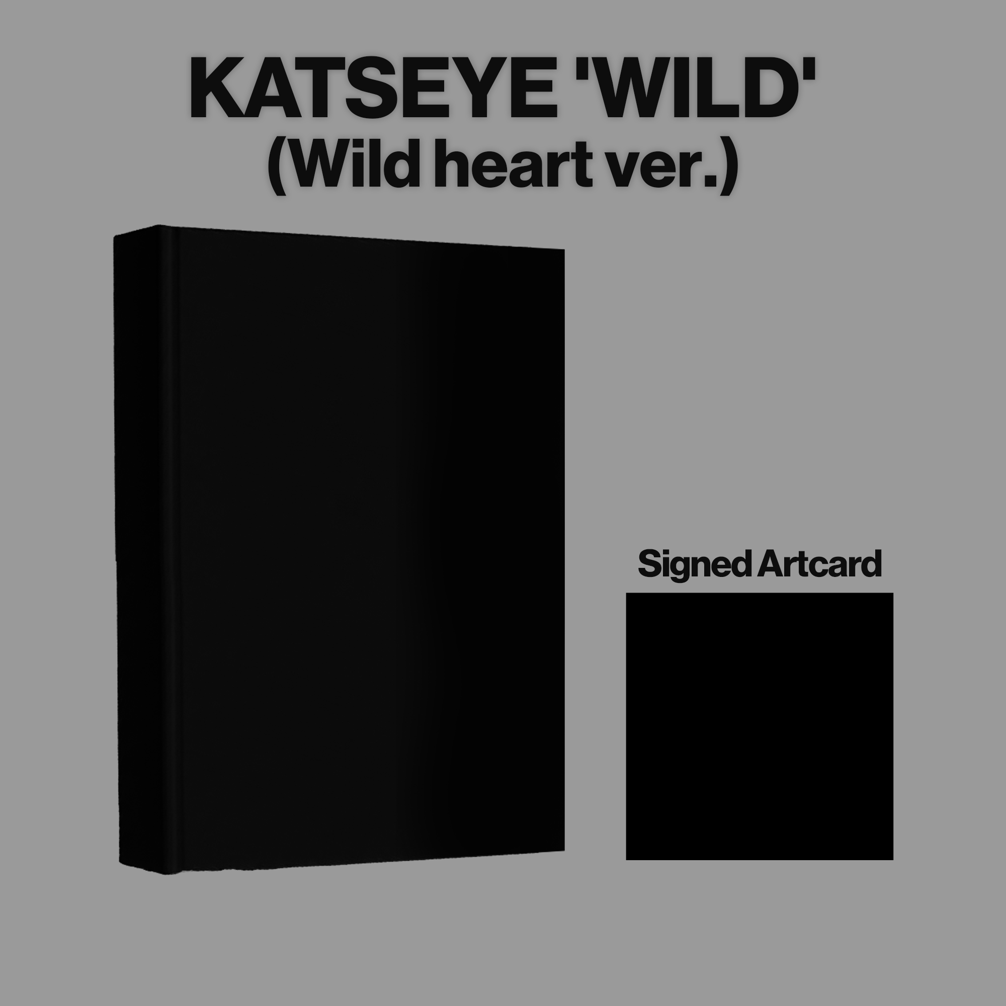 KATSEYE - WILD - Wild heart ver. - CD + Artcard dédicacée