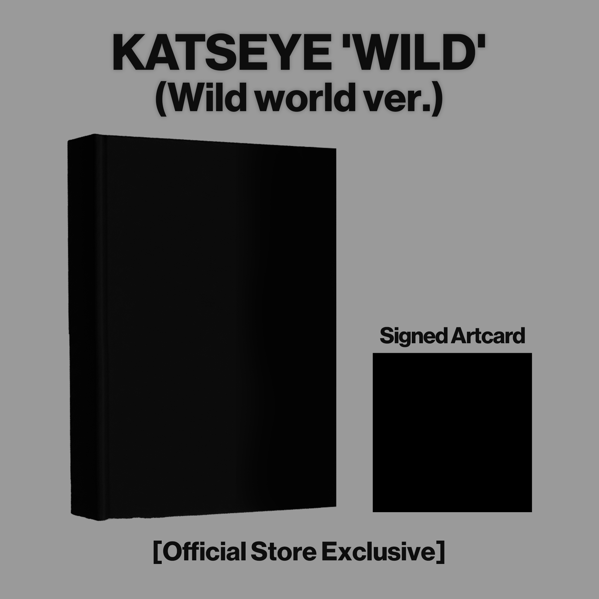 KATSEYE - WILD - Wild world ver. - CD Exclusivité store + Artcard dédicacée