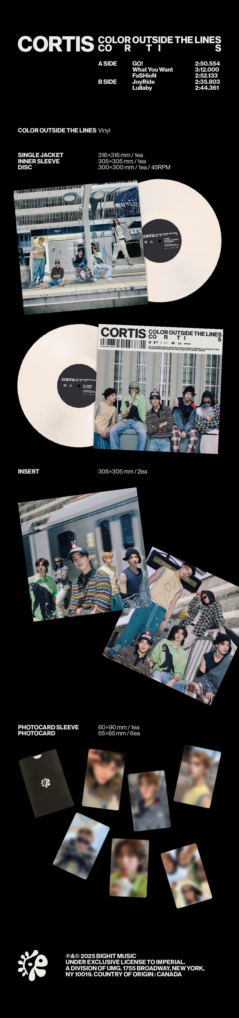 CORTIS - COLOR OUTSIDE THE LINES - Vinyle