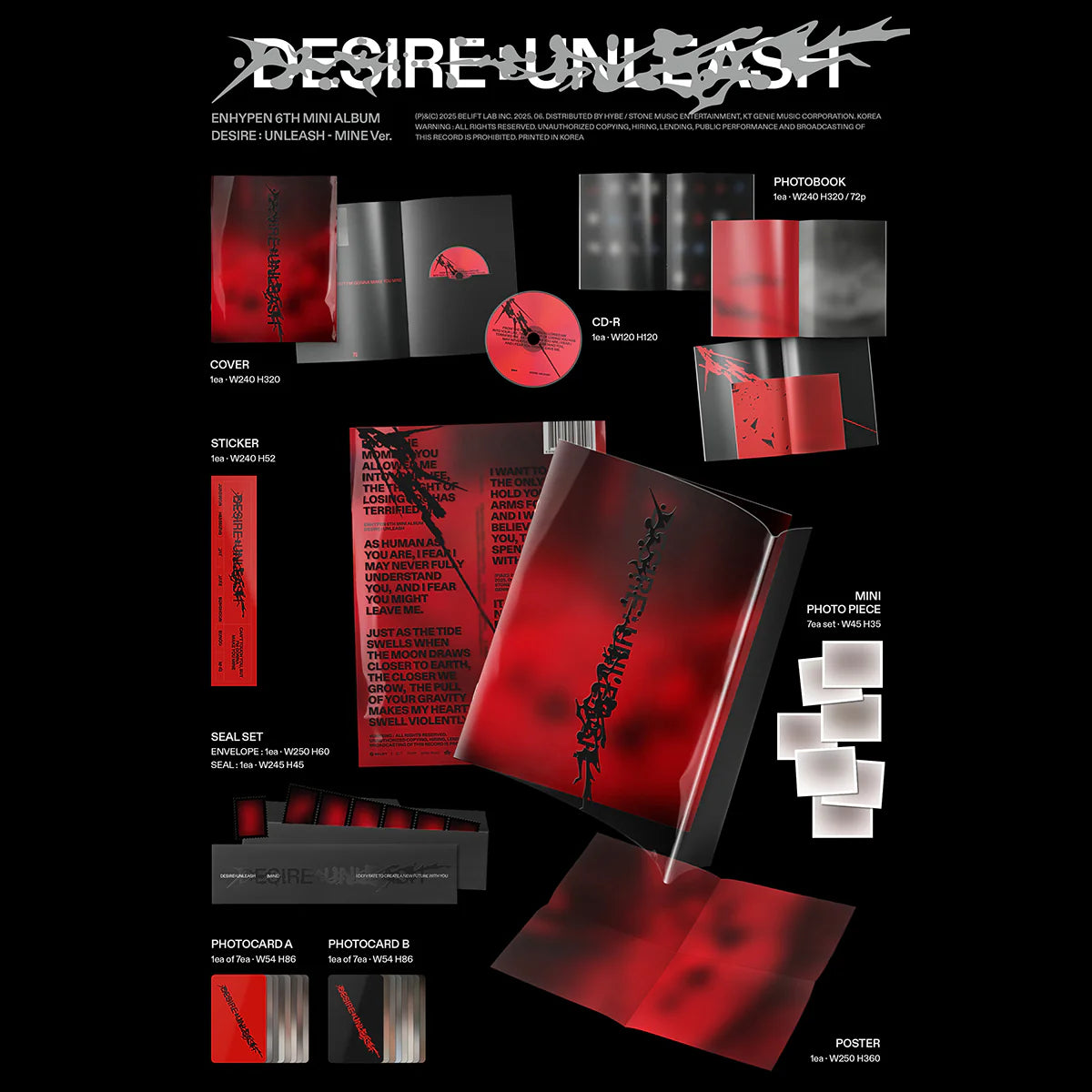 ENHYPEN - DESIRE : UNLEASH (MINE Ver.)