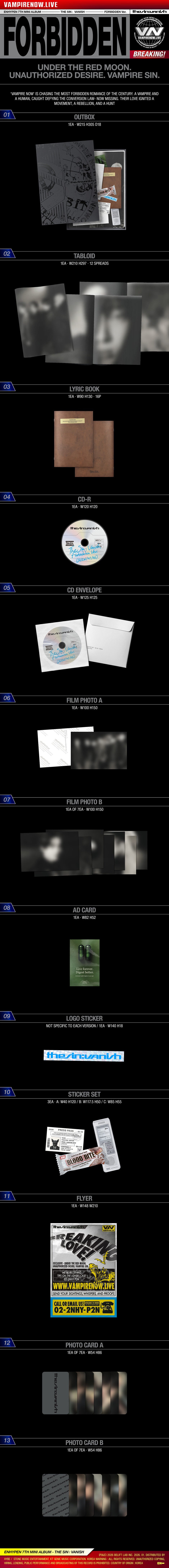 ENHYPEN - THE SIN : VANISH (FORBIDDEN Ver.)