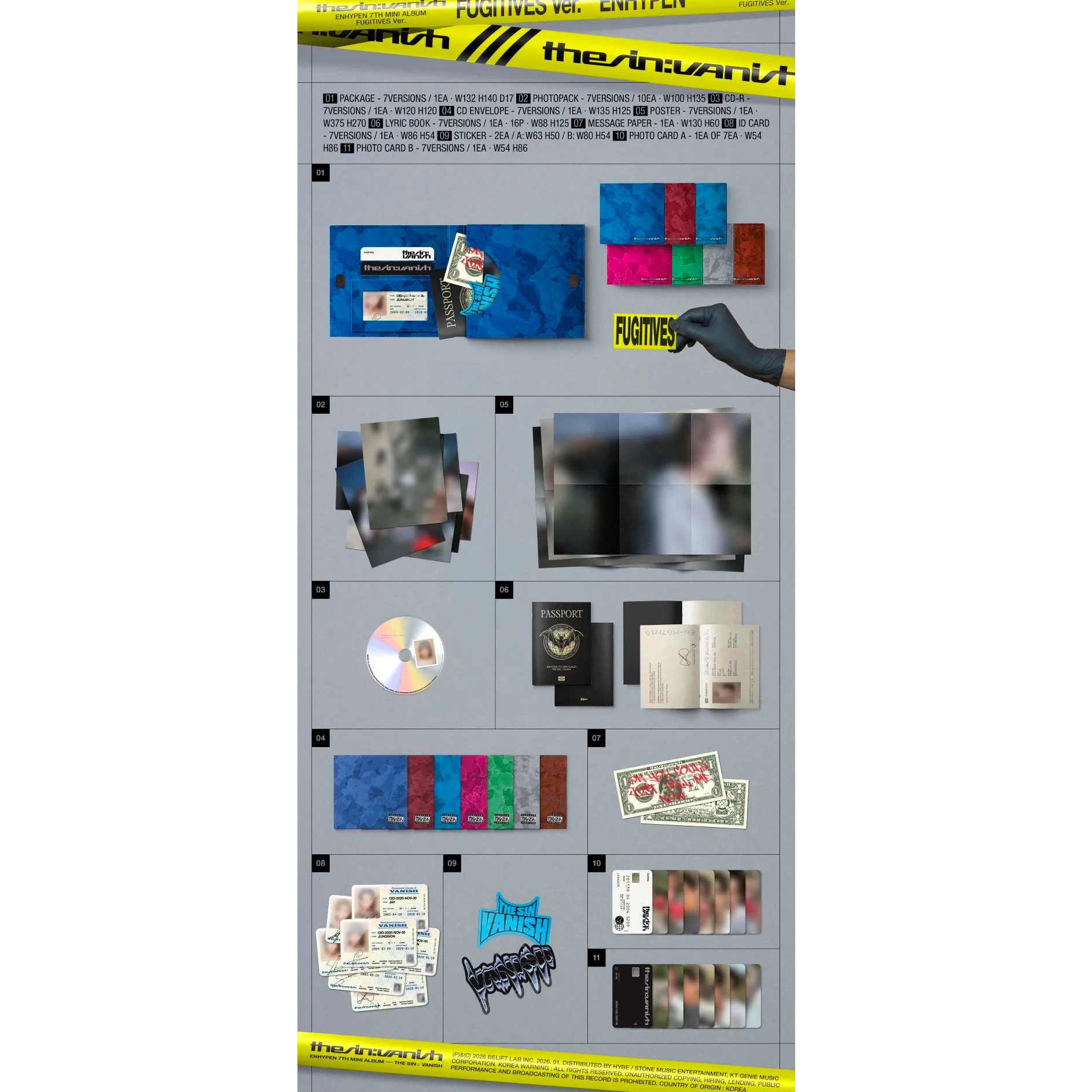 ENHYPEN - THE SIN : VANISH (FUGITIVES Ver.)