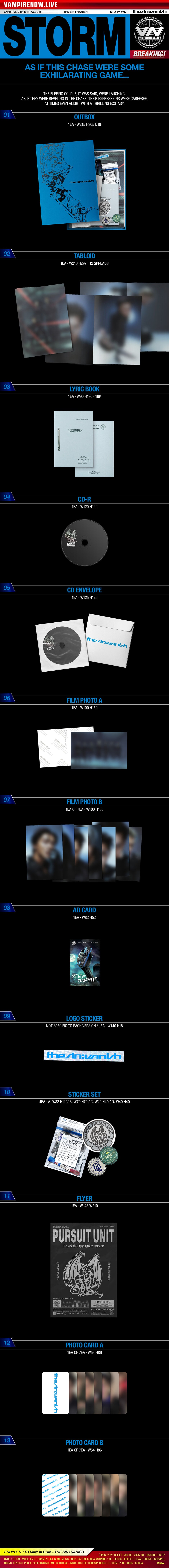 ENHYPEN - THE SIN : VANISH (STORM Ver.)