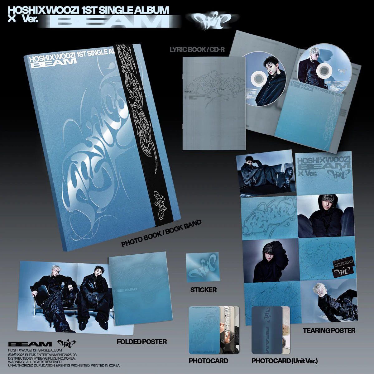 HOSHI X WOOZI - 1st Single Album 'BEAM' (x (doubled) Ver.)