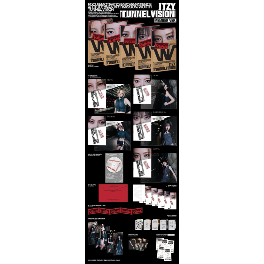 ITZY - TUNNEL VISION - MEMBER VERSION