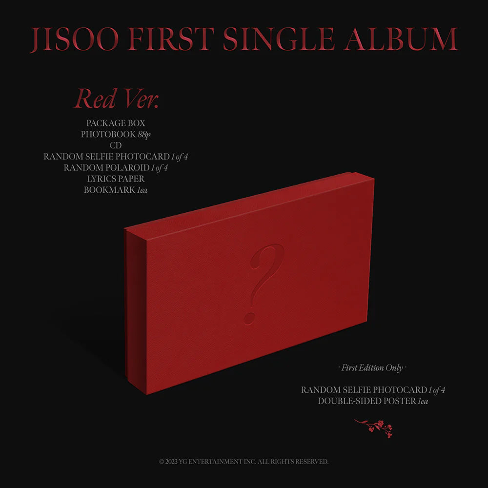 Jisoo - First Single Album Photobook (Red)