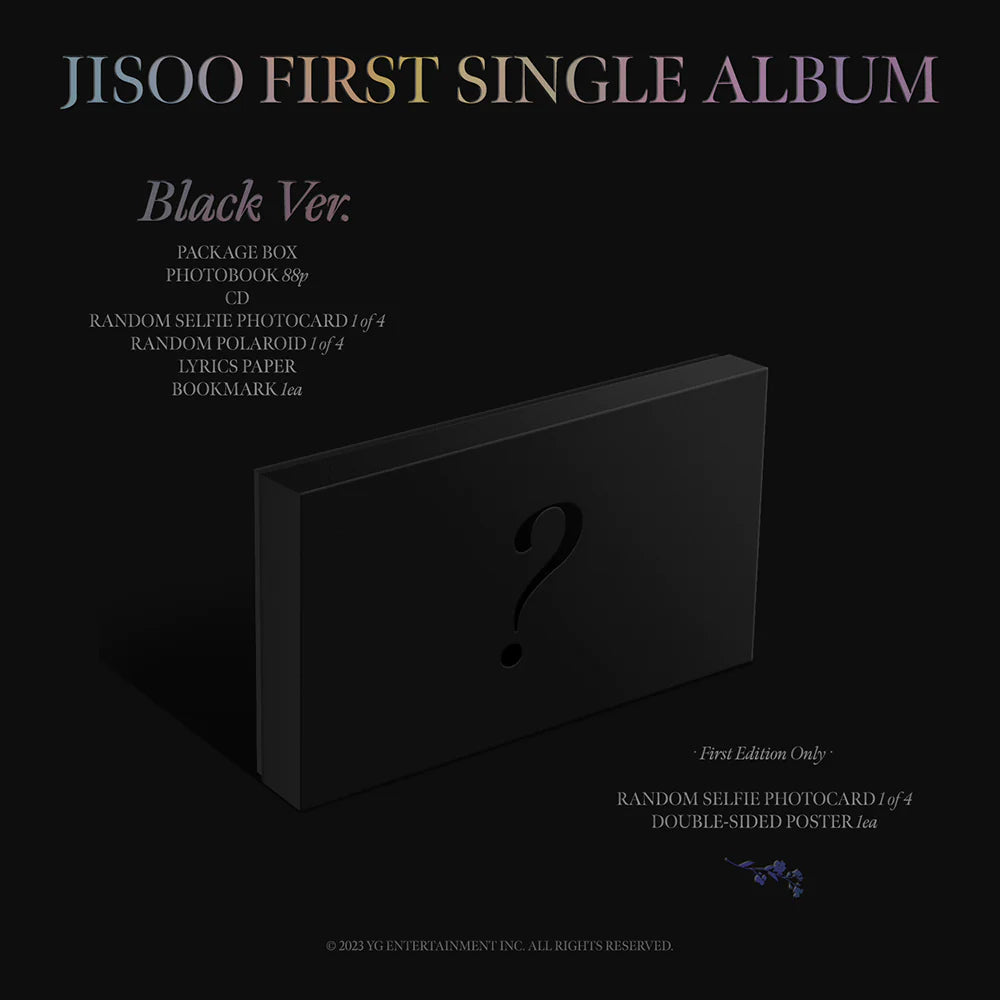 Jisoo - First Single Album Photobook (Black)
