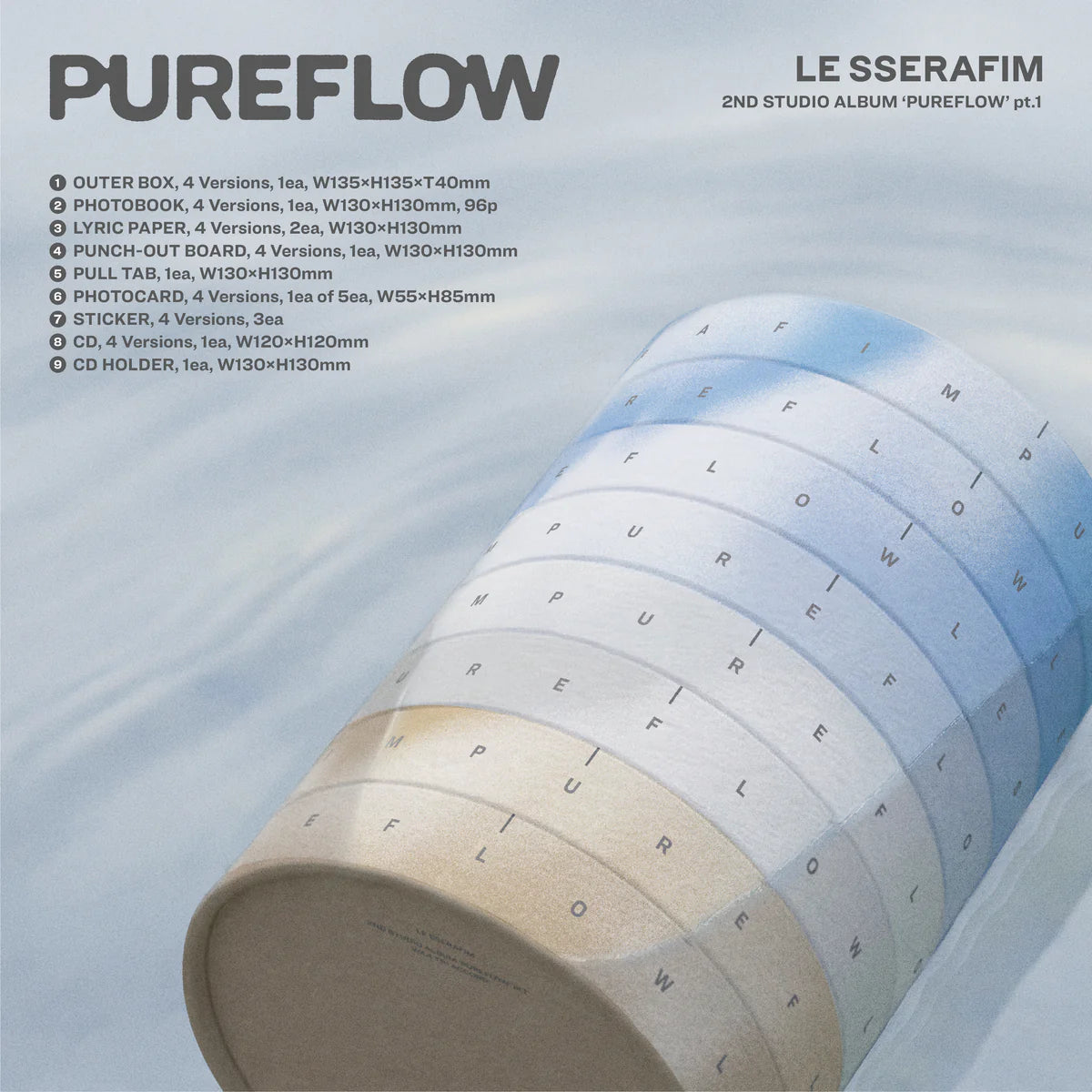 LE SSERAFIM - The 2nd Studio Album ‘PUREFLOW’ pt.1 (TRI ACCORD)