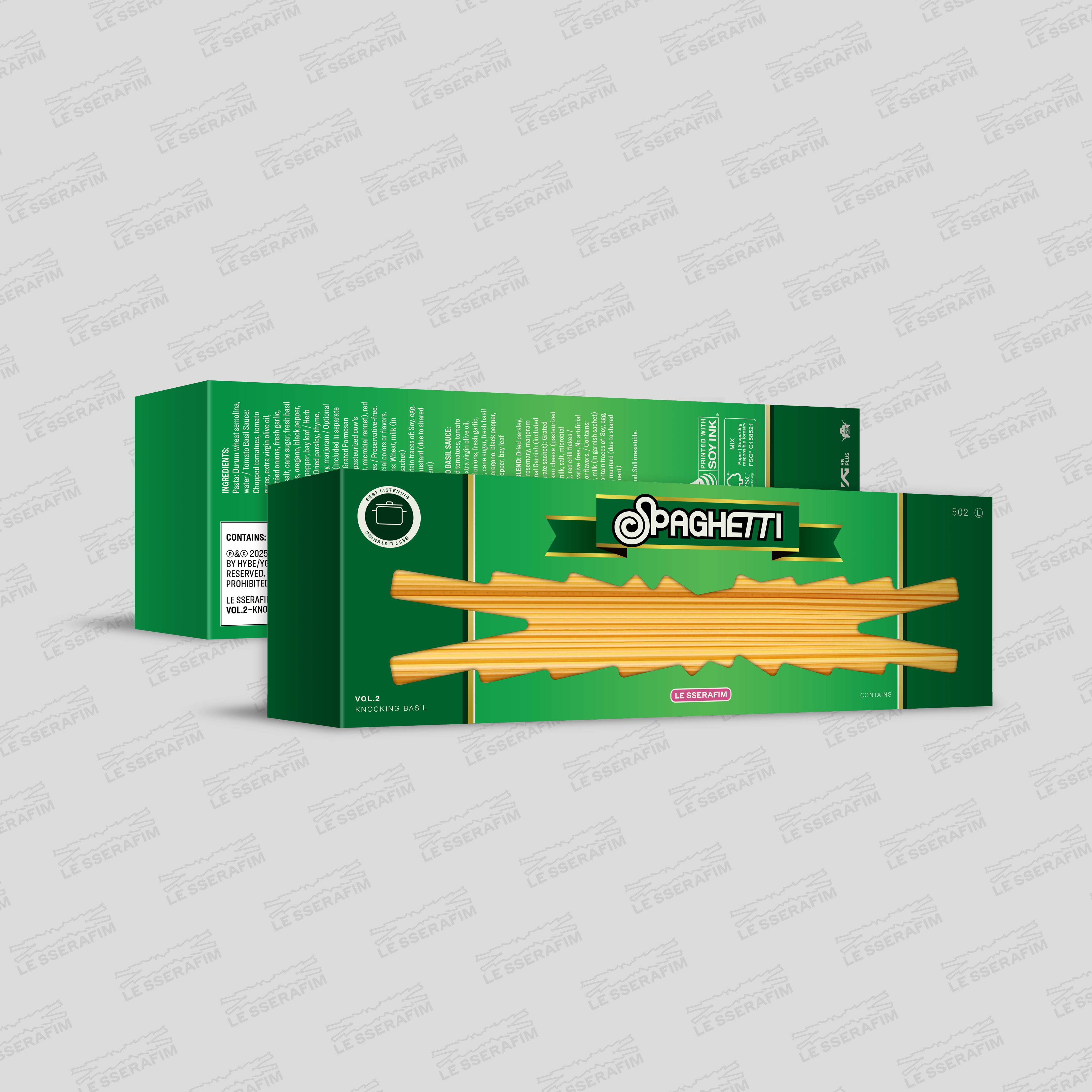 LE SSERAFIM - 1st Single Album 'SPAGHETTI' [KNOCKING BASIL]