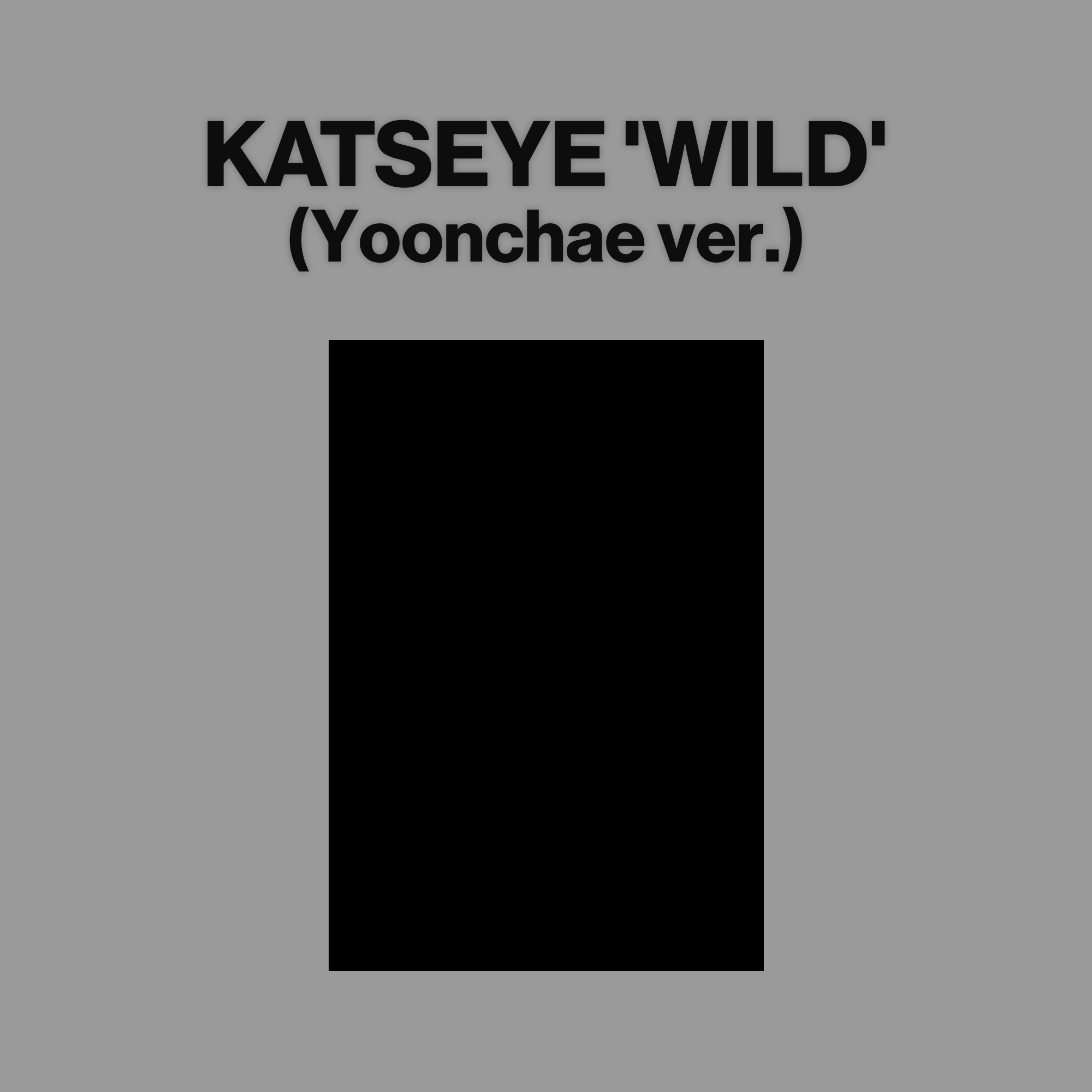 KATSEYE - WILD (Yoonchae ver.) - CD
