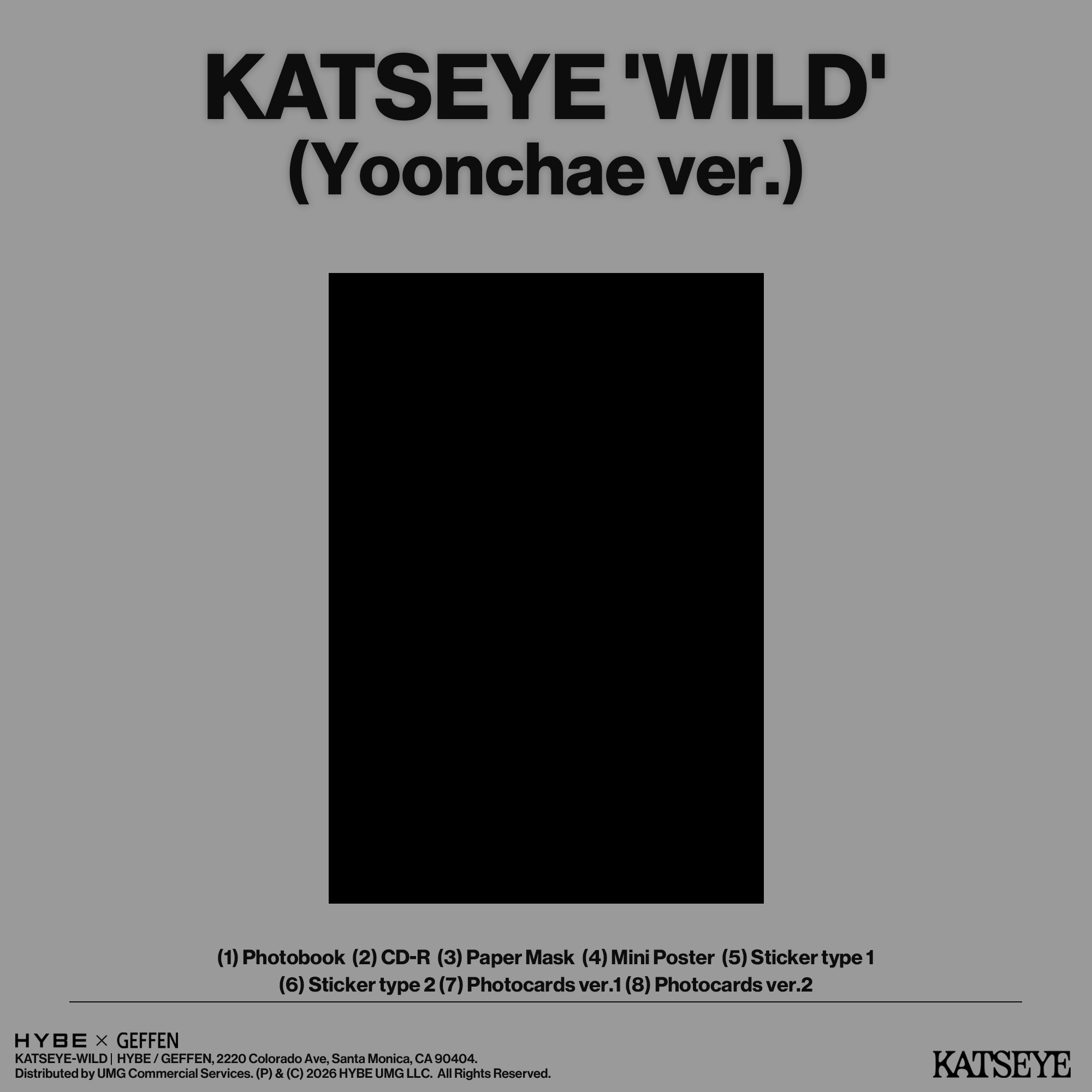 KATSEYE - WILD (Yoonchae ver.) - CD