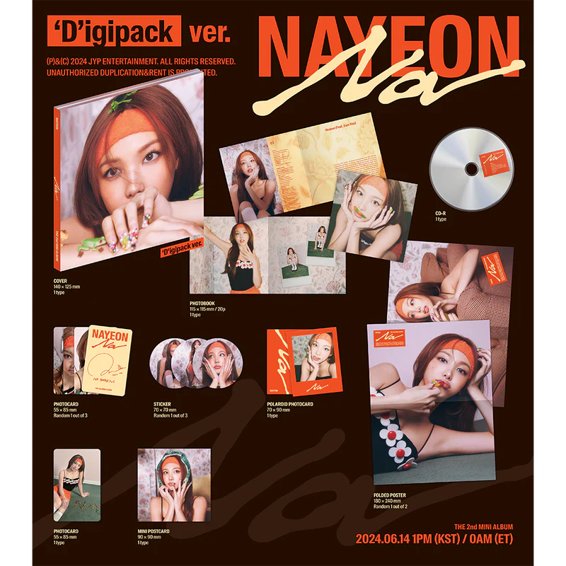 NAYEON - The 2nd Mini Album 'NA' ('D'igipack Ver.)