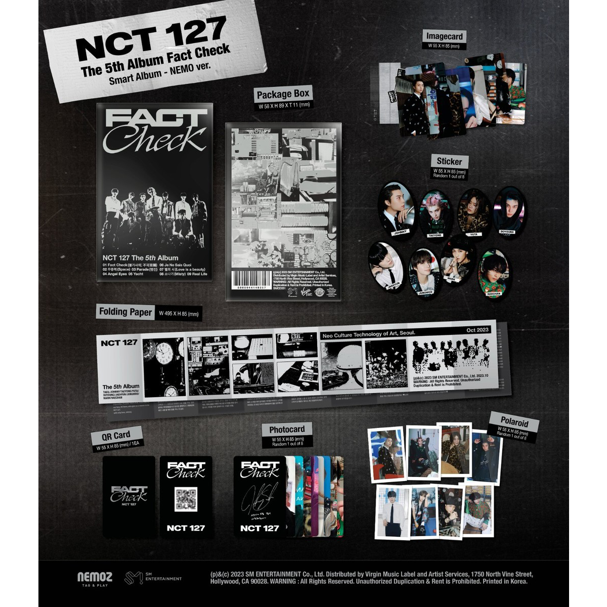NCT 127 - The 5th Album 'Fact Check' (QR Ver.)