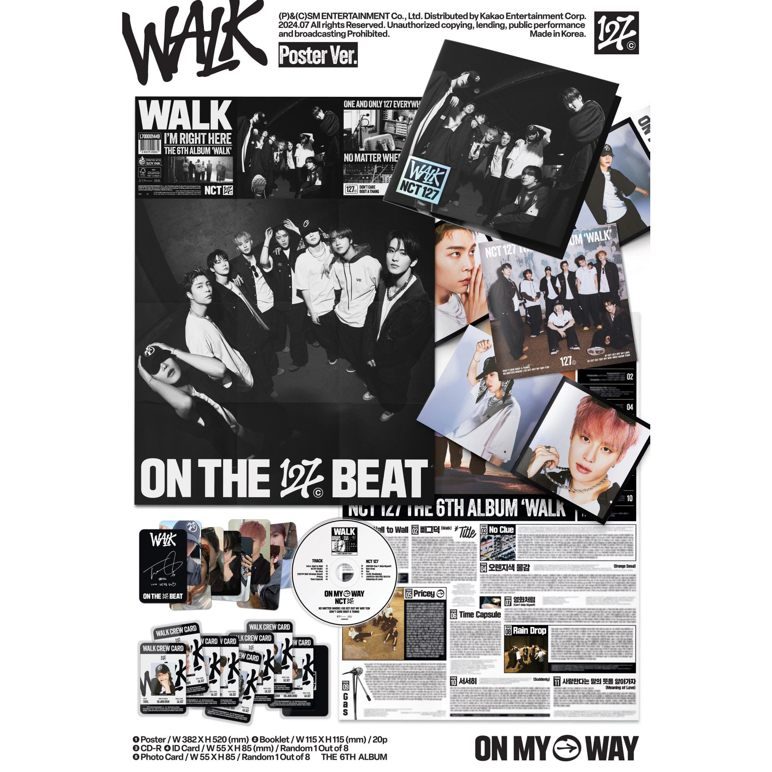 NCT 127 - The 6th Album 'Walk' (Poster Ver.)