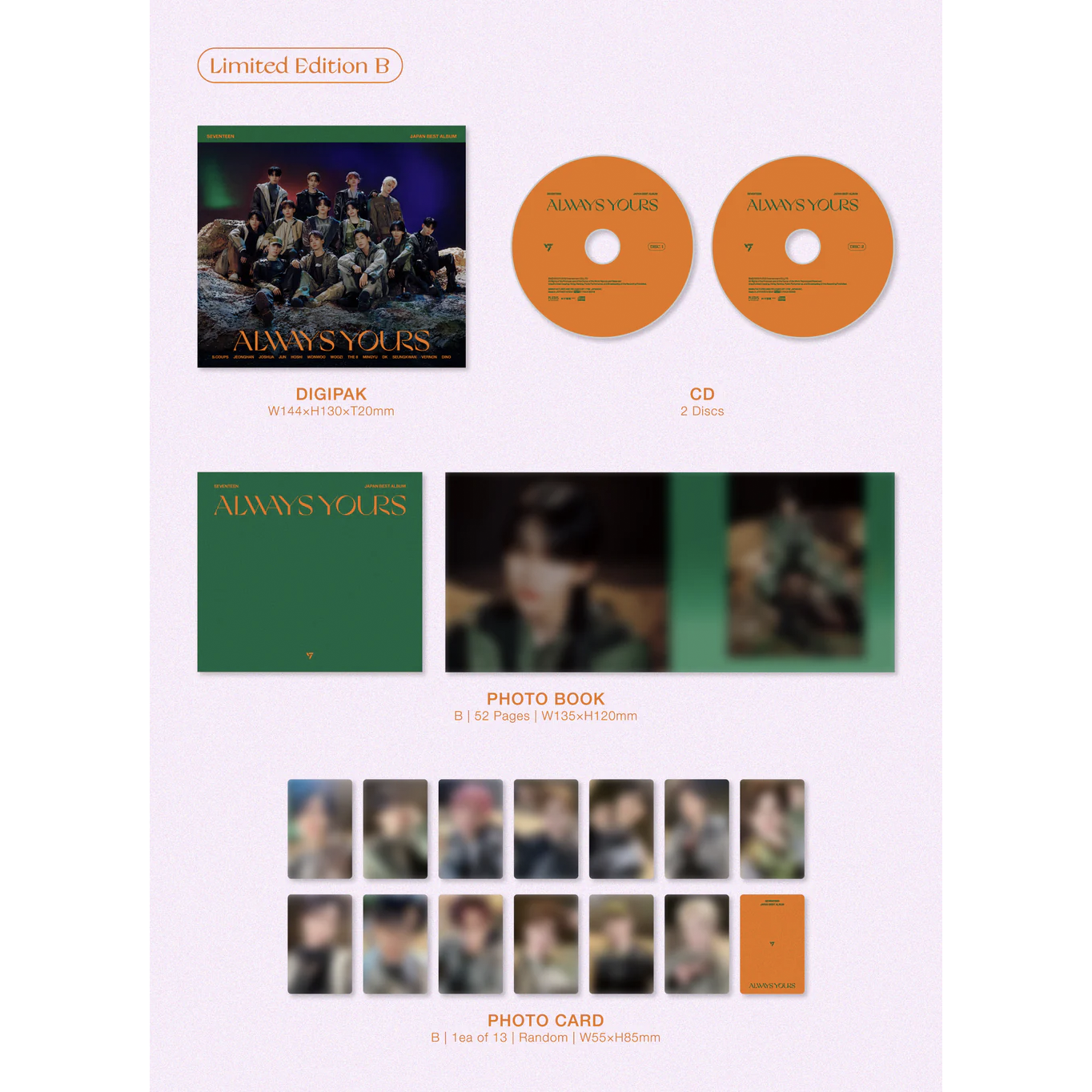 SEVENTEEN - JAPAN BEST ALBUM 'ALWAYS YOURS' (ÉDITION LIMITÉE B)