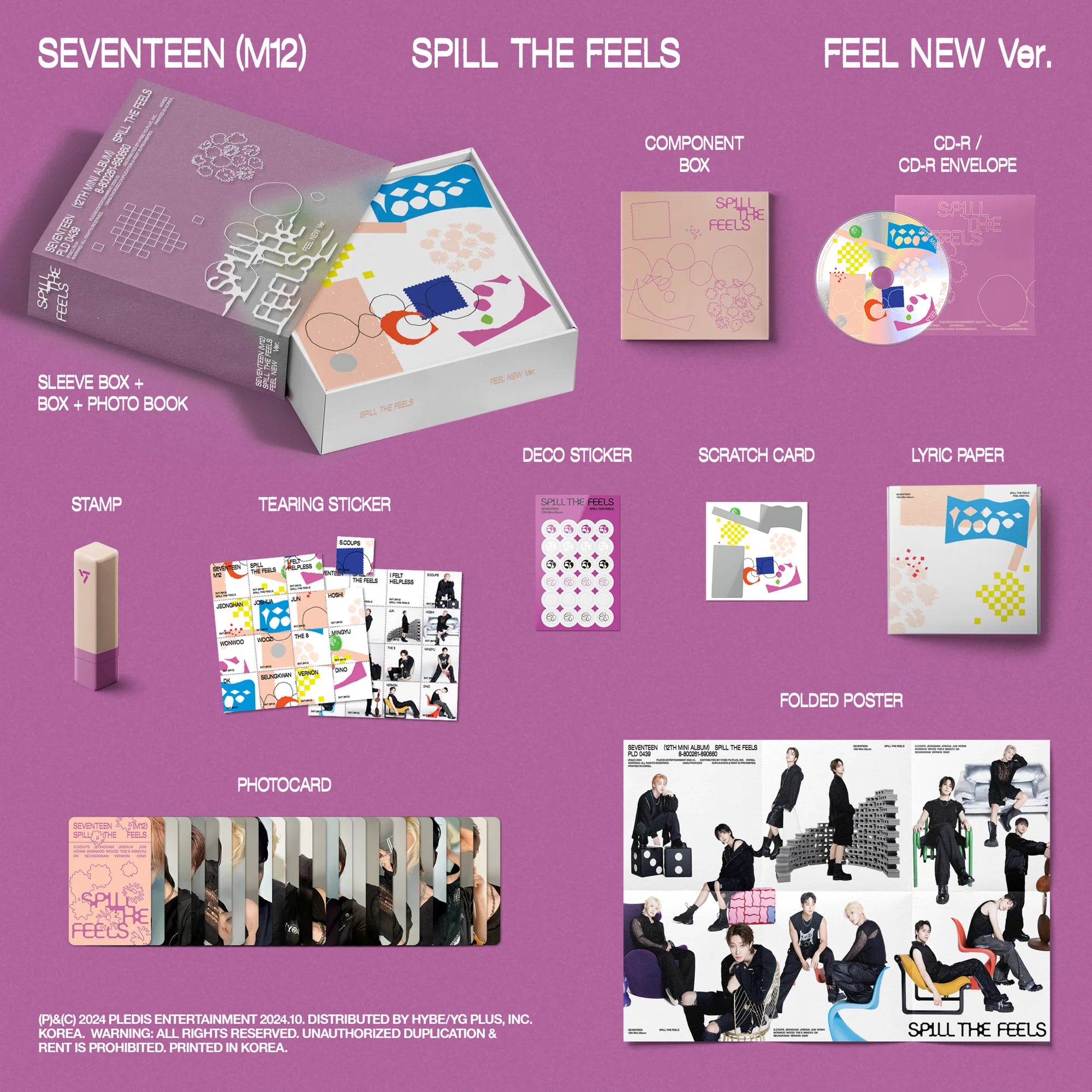 SEVENTEEN - 12TH MINI ALBUM 'SPILL THE FEELS' (FEEL NEW VER.)