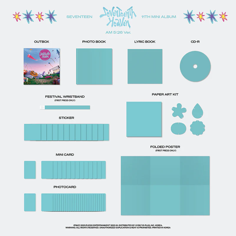 SEVENTEEN - 11TH MINI ALBUM 'SEVENTEENTH HEAVEN' (AM 5:26 VER.)