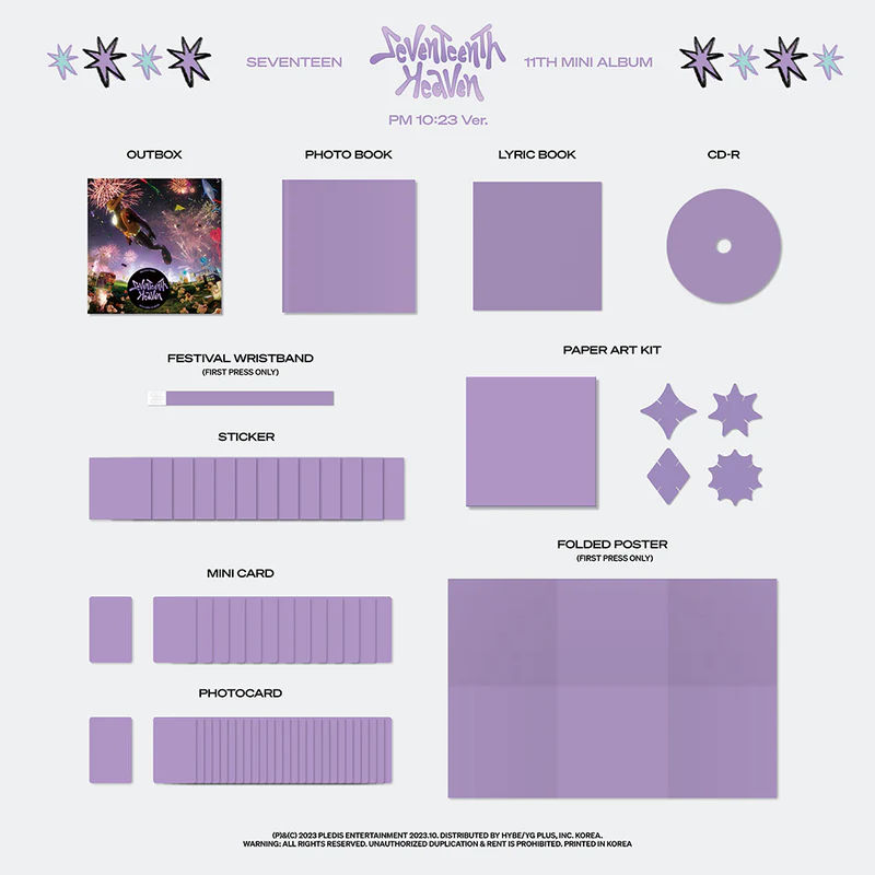 SEVENTEEN - 11TH MINI ALBUM 'SEVENTEENTH HEAVEN' (PM 10:23 VER.)
