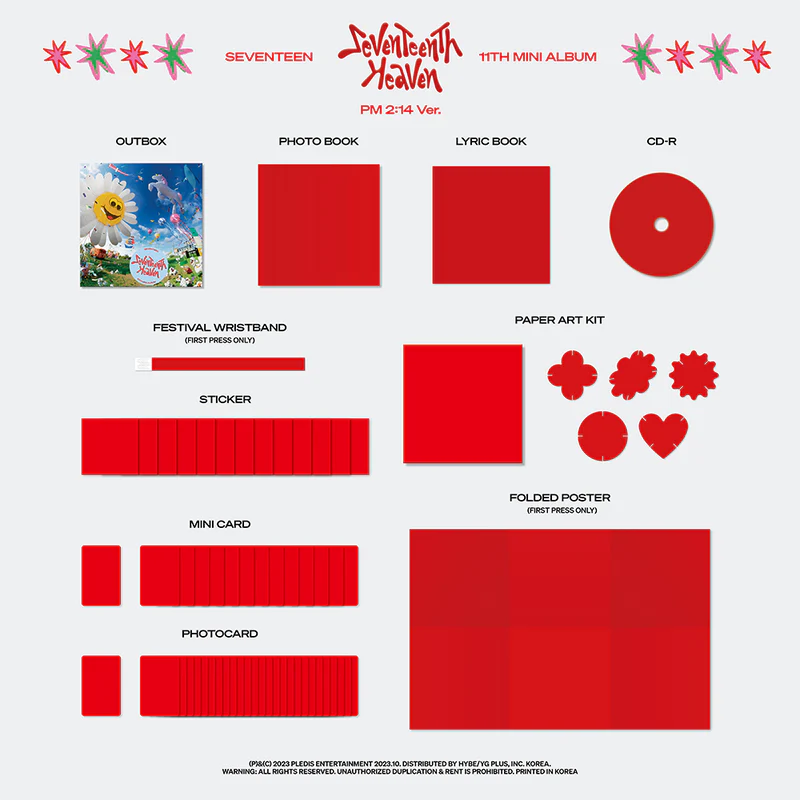 SEVENTEEN - 11TH MINI ALBUM 'SEVENTEENTH HEAVEN' (PM 2:14 VER.)