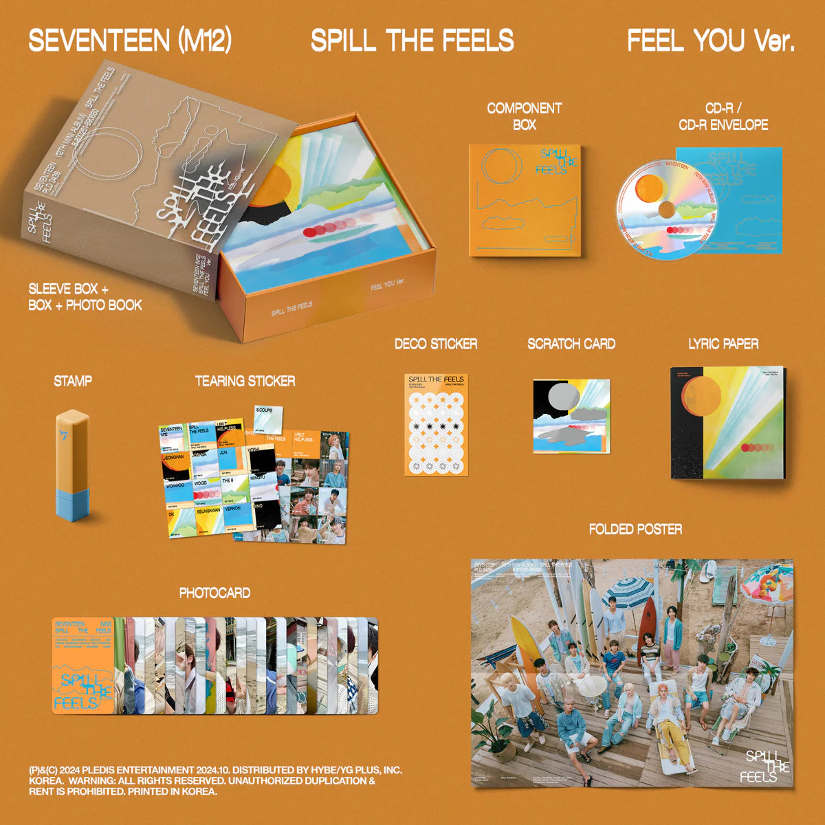 SEVENTEEN - 12TH MINI ALBUM 'SPILL THE FEELS' (FEEL YOU VER.)