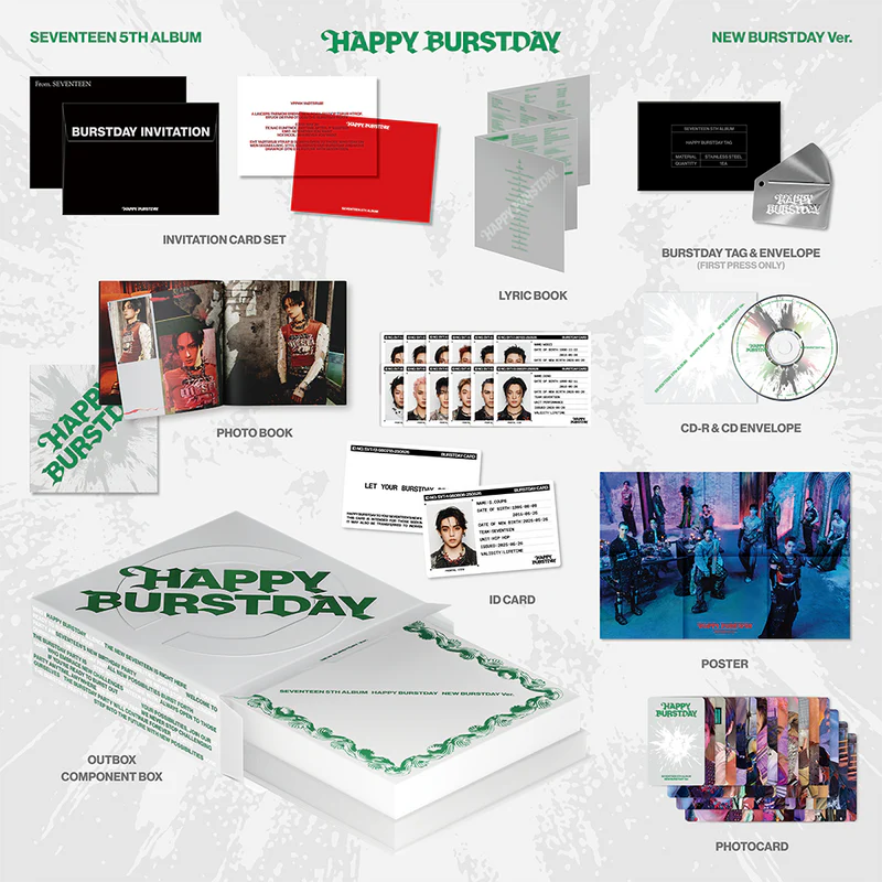 SEVENTEEN - SEVENTEEN 5th Album ‘HAPPY BURSTDAY’ (NEW BURSTDAY Ver.)