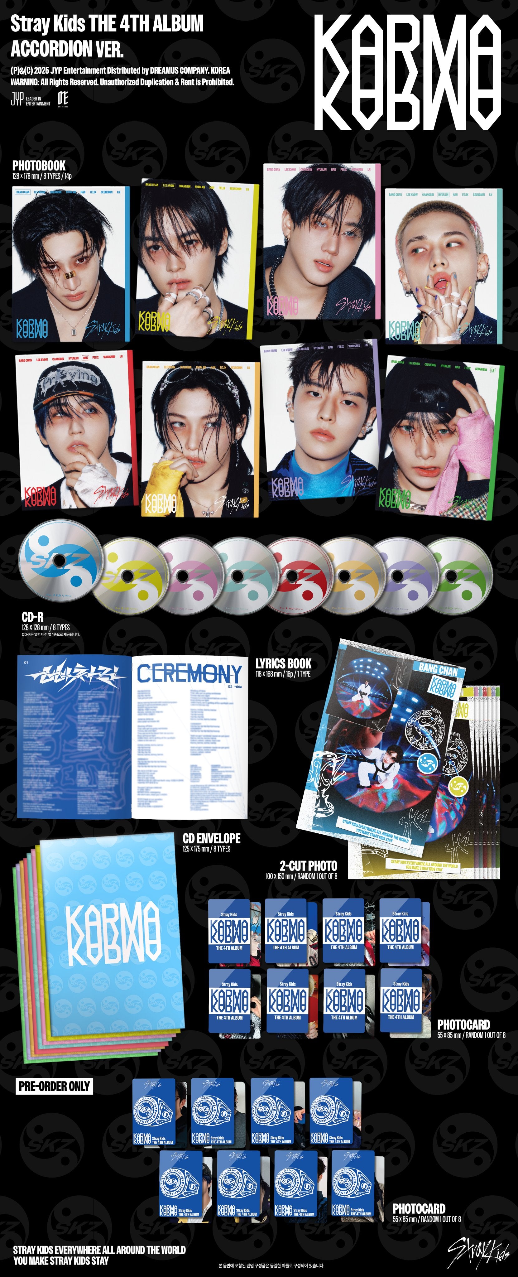 STRAY KIDS - KARMA (ACCORDION VERSION) - CD + Goodies