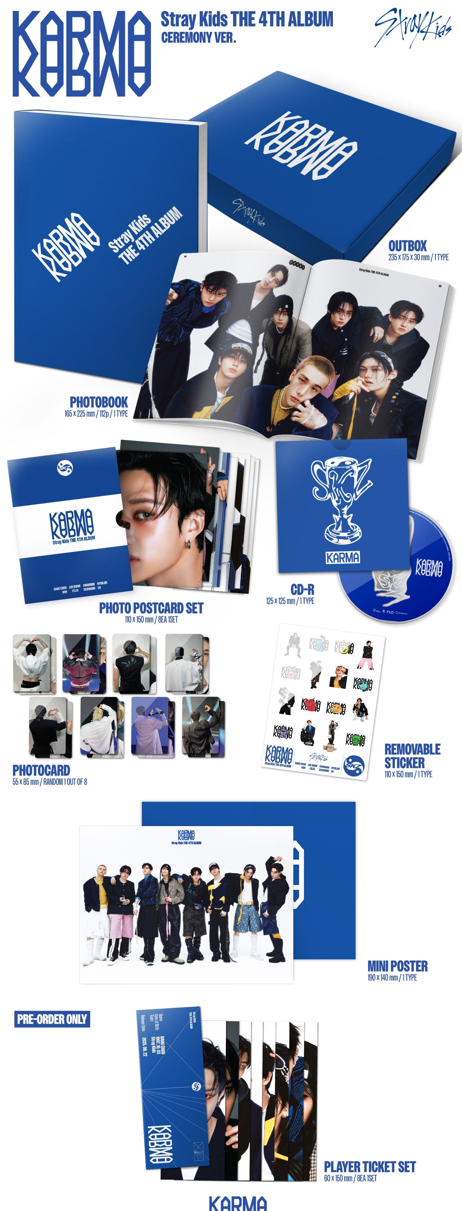 Stray Kids - KARMA (CEREMONY VERSION) - Coffret CD