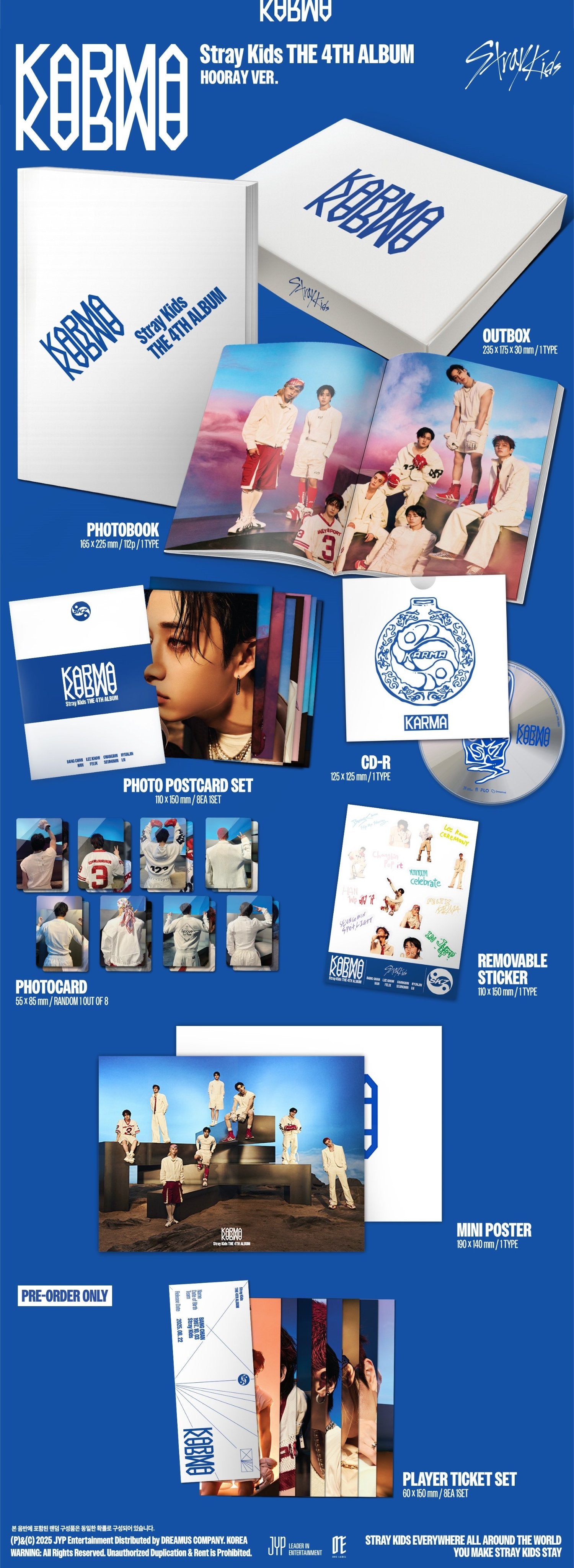 Stray Kids - KARMA (HOORAY VERSION) - Coffret CD