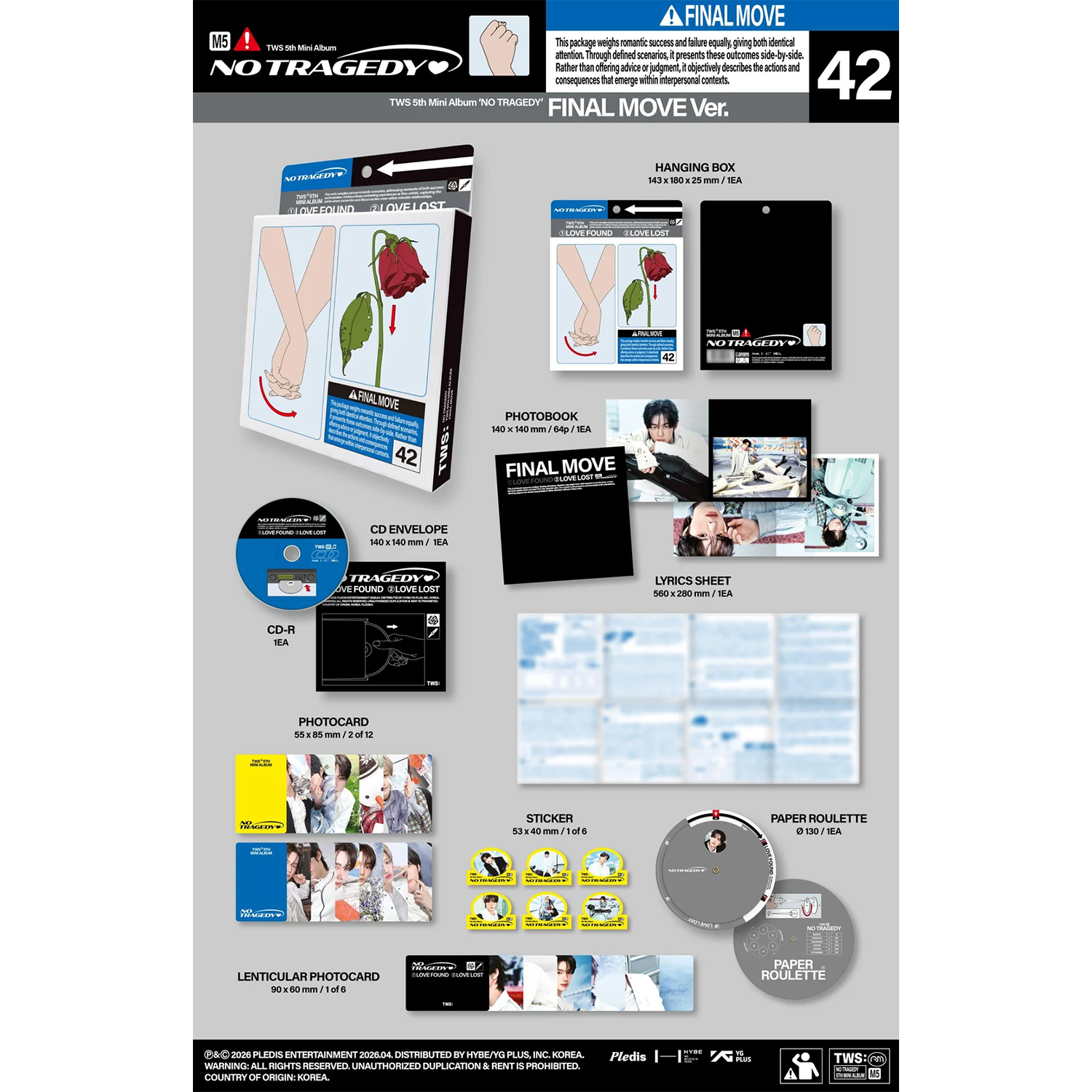 TWS - 5th Mini Album 'NO TRAGEDY' (FINAL MOVE Ver.)