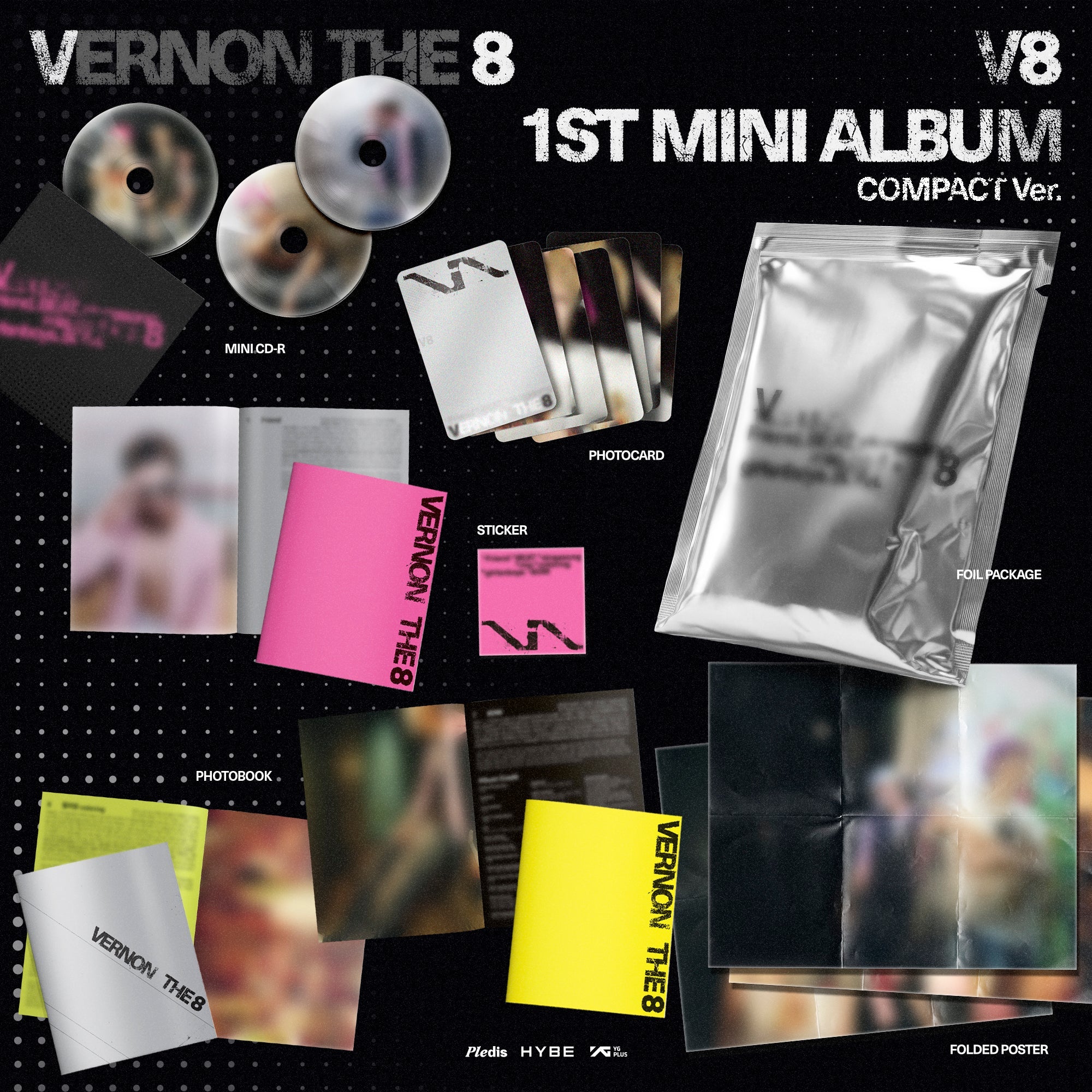 THE 8, VERNON - V8 1st Mini Album 'V8' (COMPACT Ver.)
