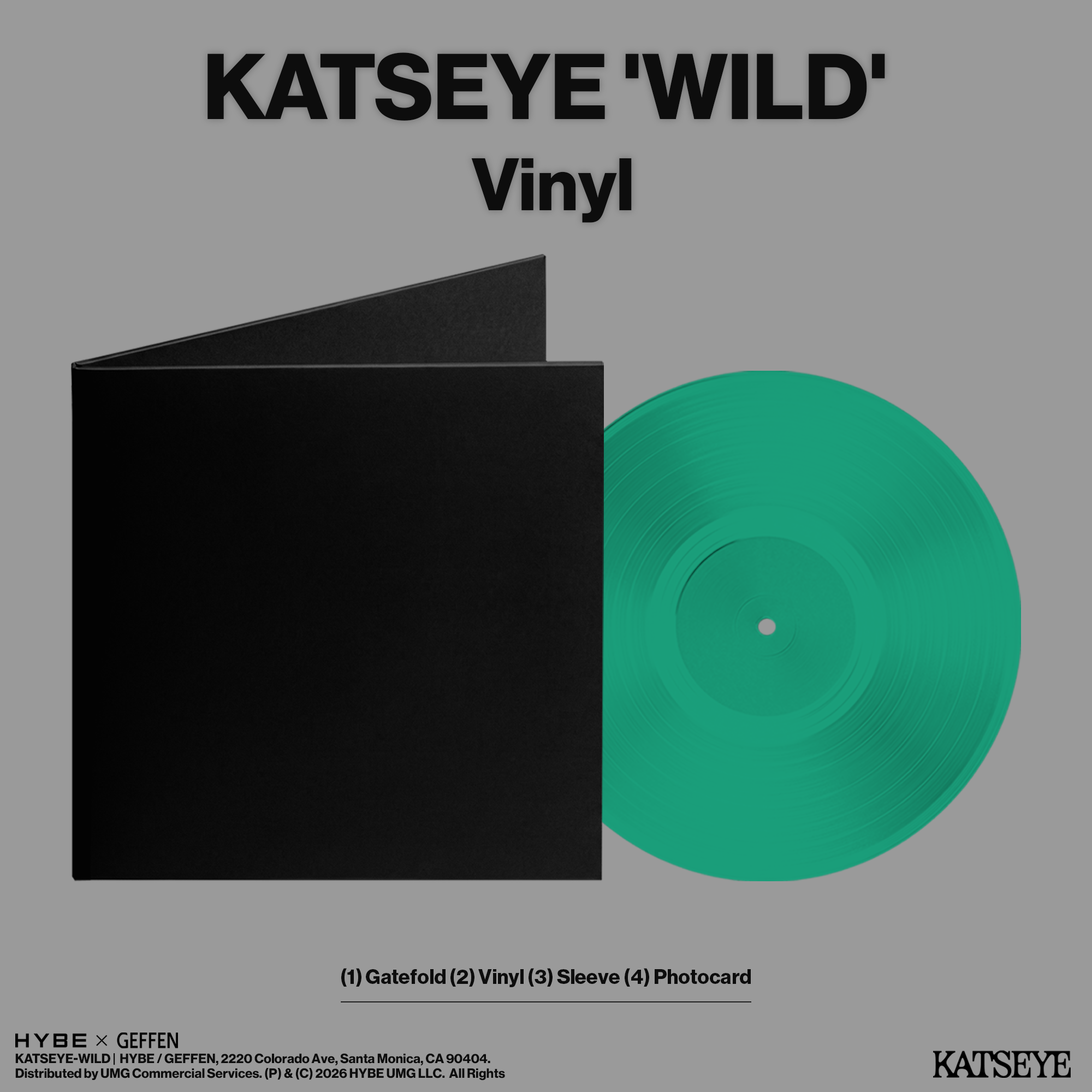 KATSEYE - WILD - Vinyle + Artcard dédicacée