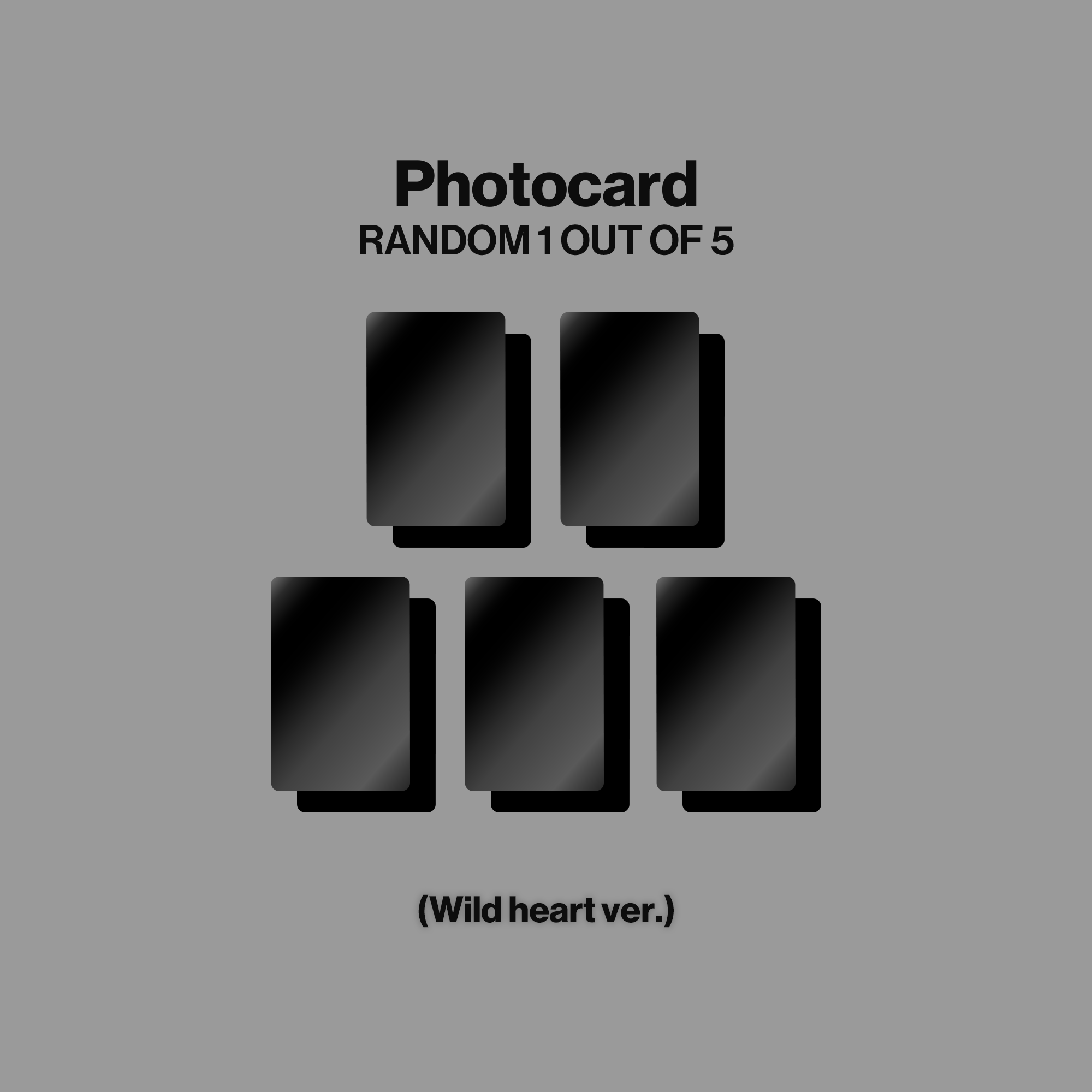 KATSEYE - WILD - Wild heart ver. - CD Exclusivité store + Artcard dédicacée