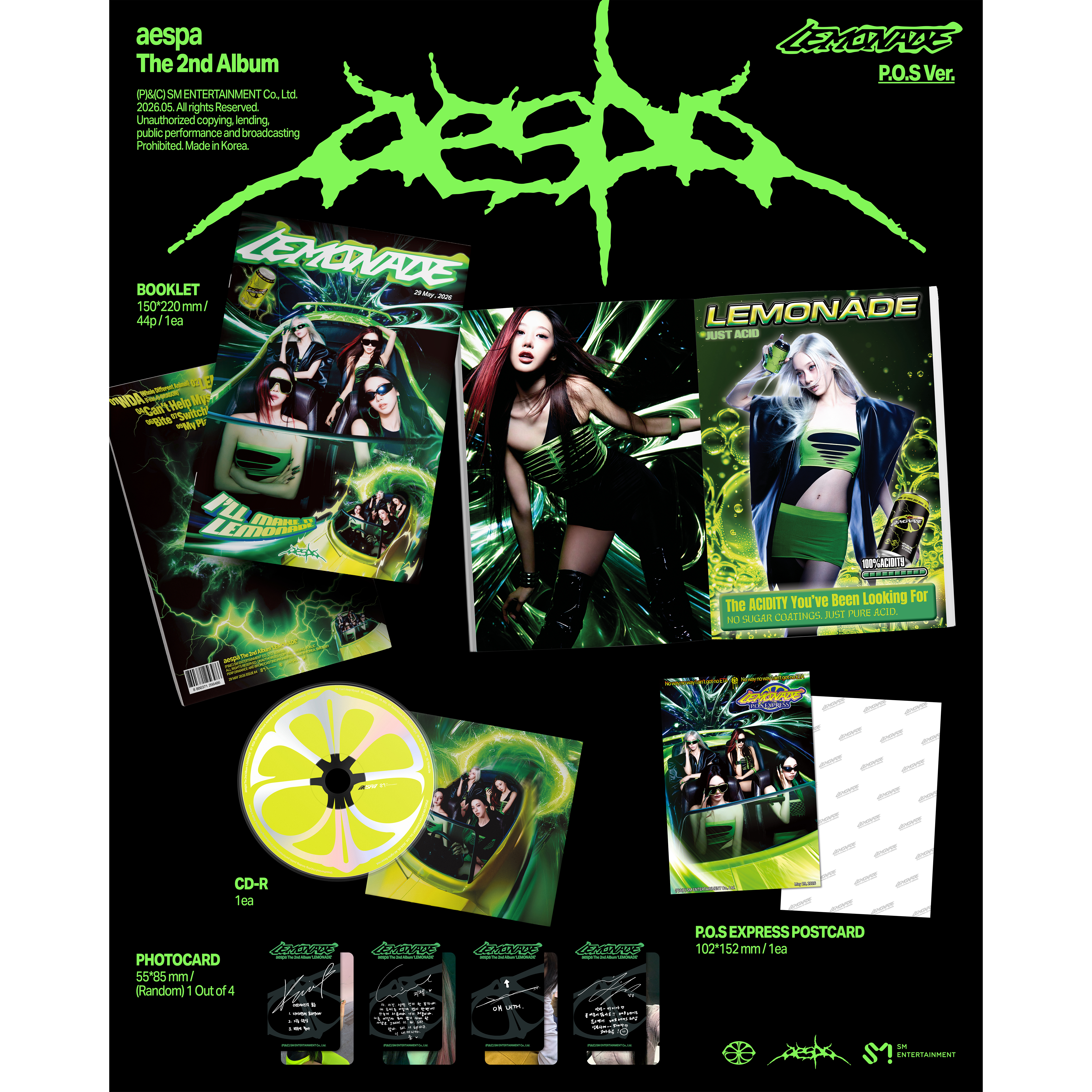 aespa - The 2nd Album ‘LEMONADE’ (P.O.S. Ver.)