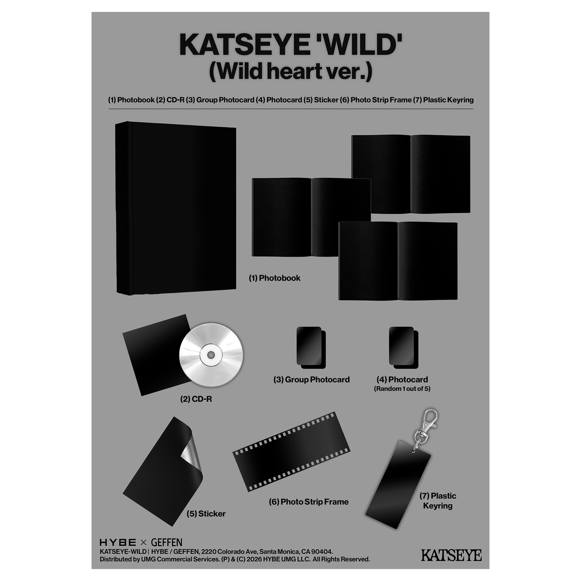 KATSEYE - WILD - Wild heart ver. - CD