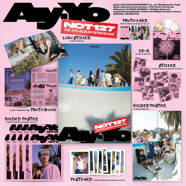 NCT 127 : The 4th Album Repackage ‘Ay-Yo’ - (Version A) CD Digipack + Photobook avec Goodies